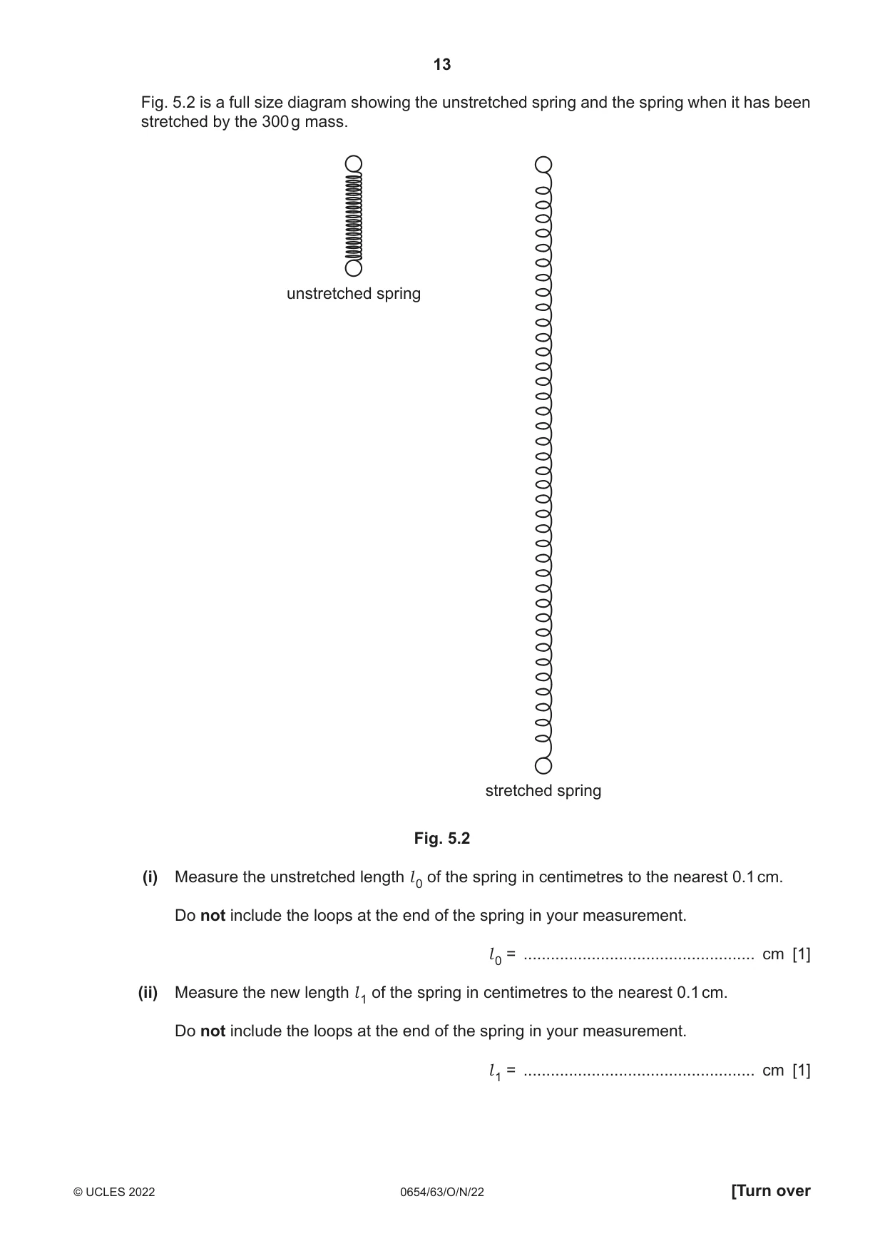 Cambridge IGCSE Sciences - Co-ordinated (Double) 0654 2022 Oct/Nov Paper 6 · Variant 3 question paper, page 13 of 20