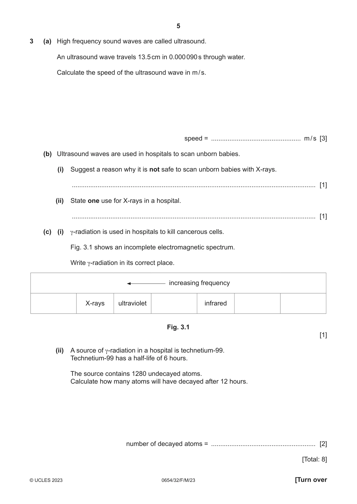 Cambridge IGCSE Sciences - Co-ordinated (Double) 0654 2023 Feb/March Paper 3 · Variant 2 question paper, page 5 of 24