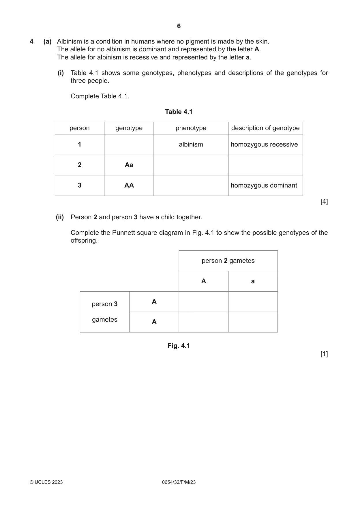 Cambridge IGCSE Sciences - Co-ordinated (Double) 0654 2023 Feb/March Paper 3 · Variant 2 question paper, page 6 of 24