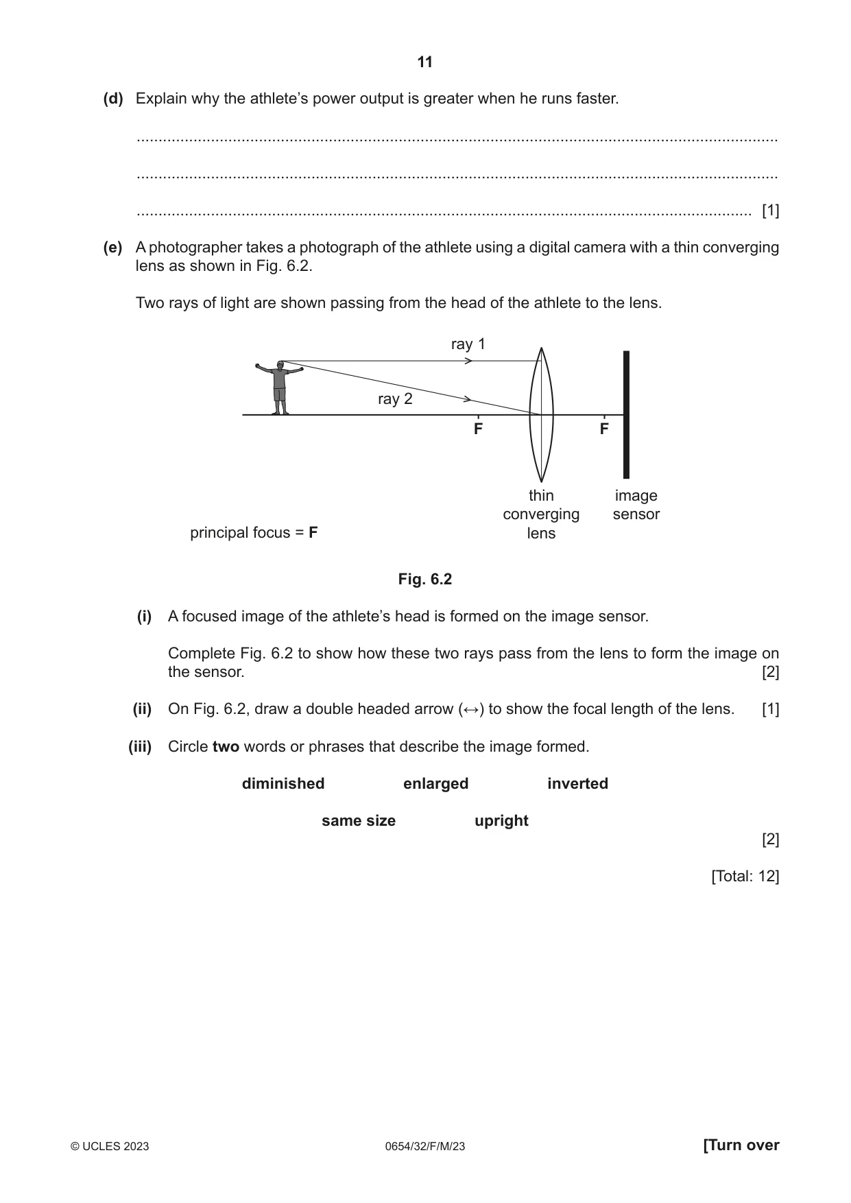 Cambridge IGCSE Sciences - Co-ordinated (Double) 0654 2023 Feb/March Paper 3 · Variant 2 question paper, page 11 of 24