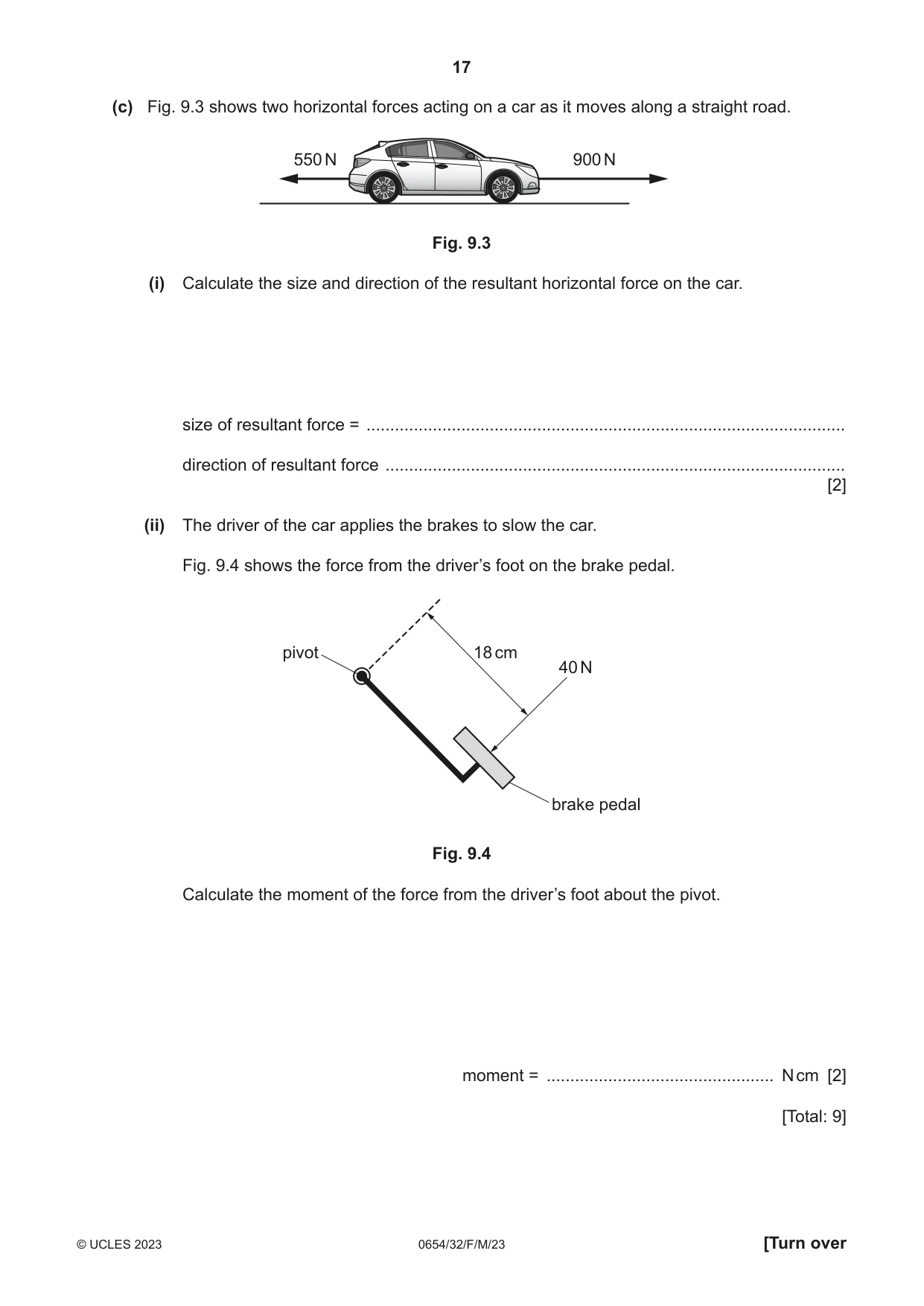 Cambridge IGCSE Sciences - Co-ordinated (Double) 0654 2023 Feb/March Paper 3 · Variant 2 question paper, page 17 of 24