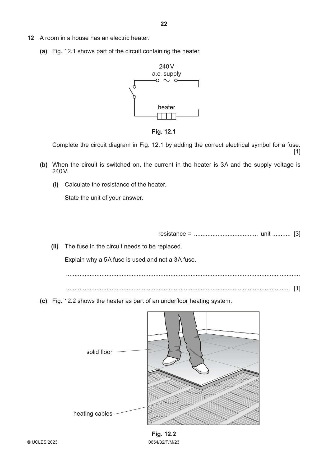 Cambridge IGCSE Sciences - Co-ordinated (Double) 0654 2023 Feb/March Paper 3 · Variant 2 question paper, page 22 of 24