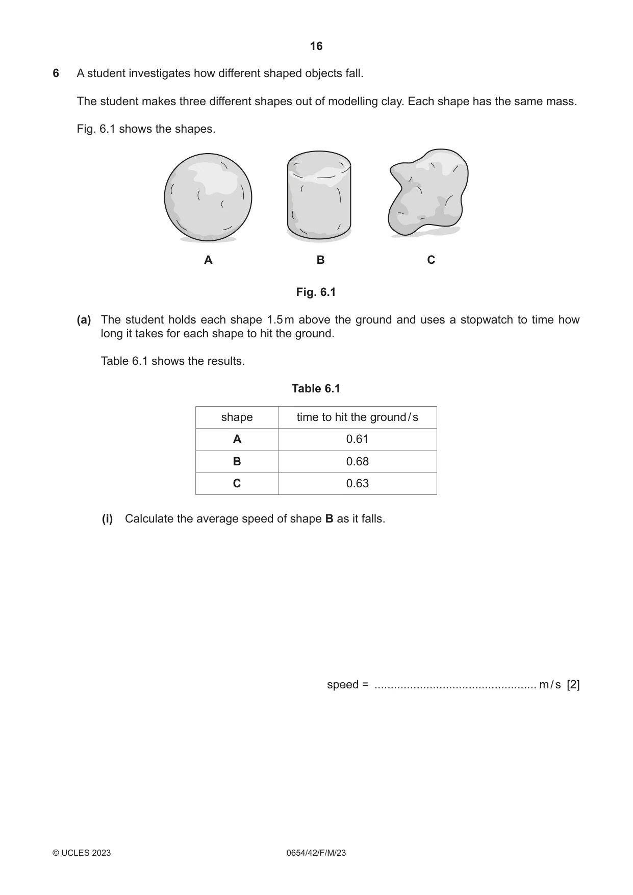 Cambridge IGCSE Sciences - Co-ordinated (Double) 0654 2023 Feb/March Paper 4 · Variant 2 question paper, page 16 of 36
