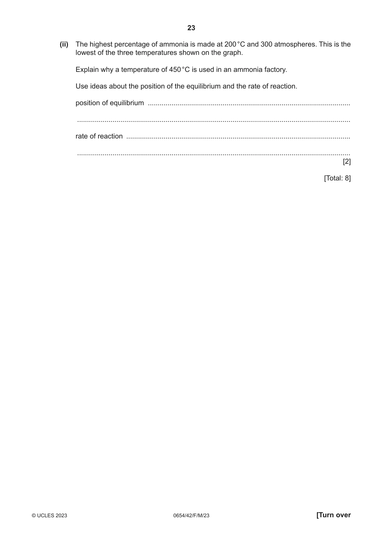 Cambridge IGCSE Sciences - Co-ordinated (Double) 0654 2023 Feb/March Paper 4 · Variant 2 question paper, page 23 of 36