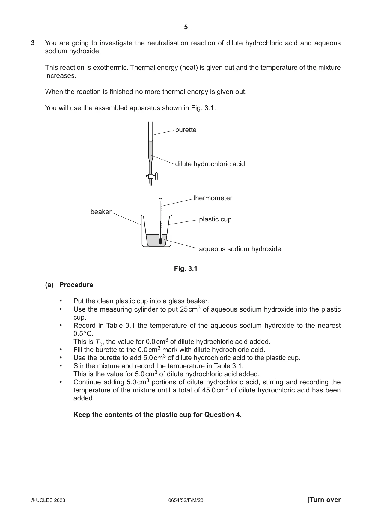Cambridge IGCSE Sciences - Co-ordinated (Double) 0654 2023 Feb/March Paper 5 · Variant 2 question paper, page 5 of 16