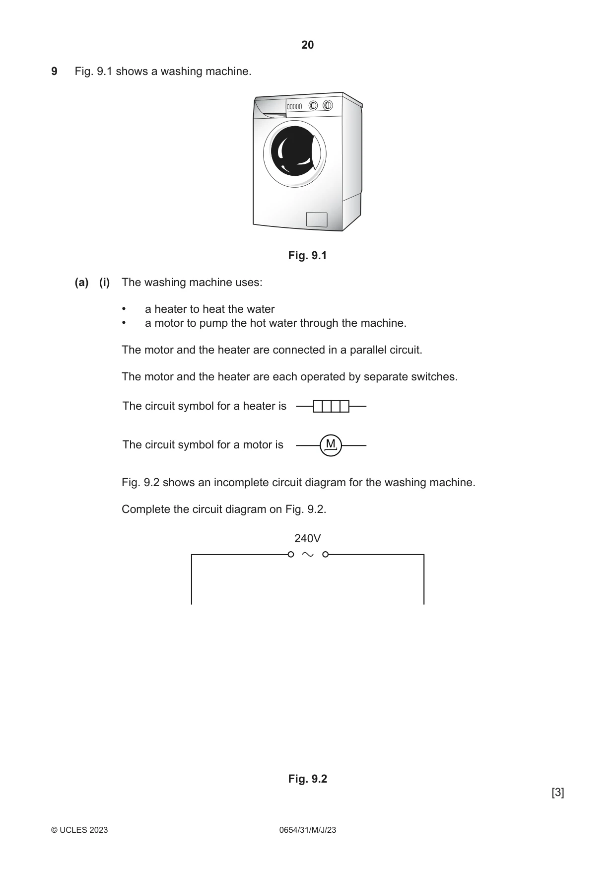 Cambridge IGCSE Sciences - Co-ordinated (Double) 0654 2023 May/June Paper 3 · Variant 1 question paper, page 20 of 32
