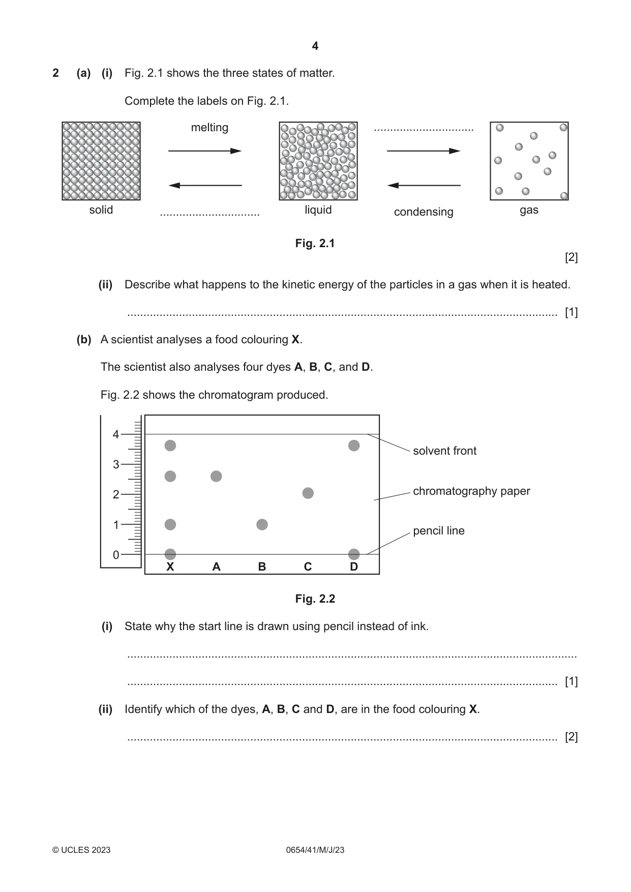 Cambridge IGCSE Sciences - Co-ordinated (Double) 0654 2023 May/June Paper 4 · Variant 1 question paper, page 4 of 32