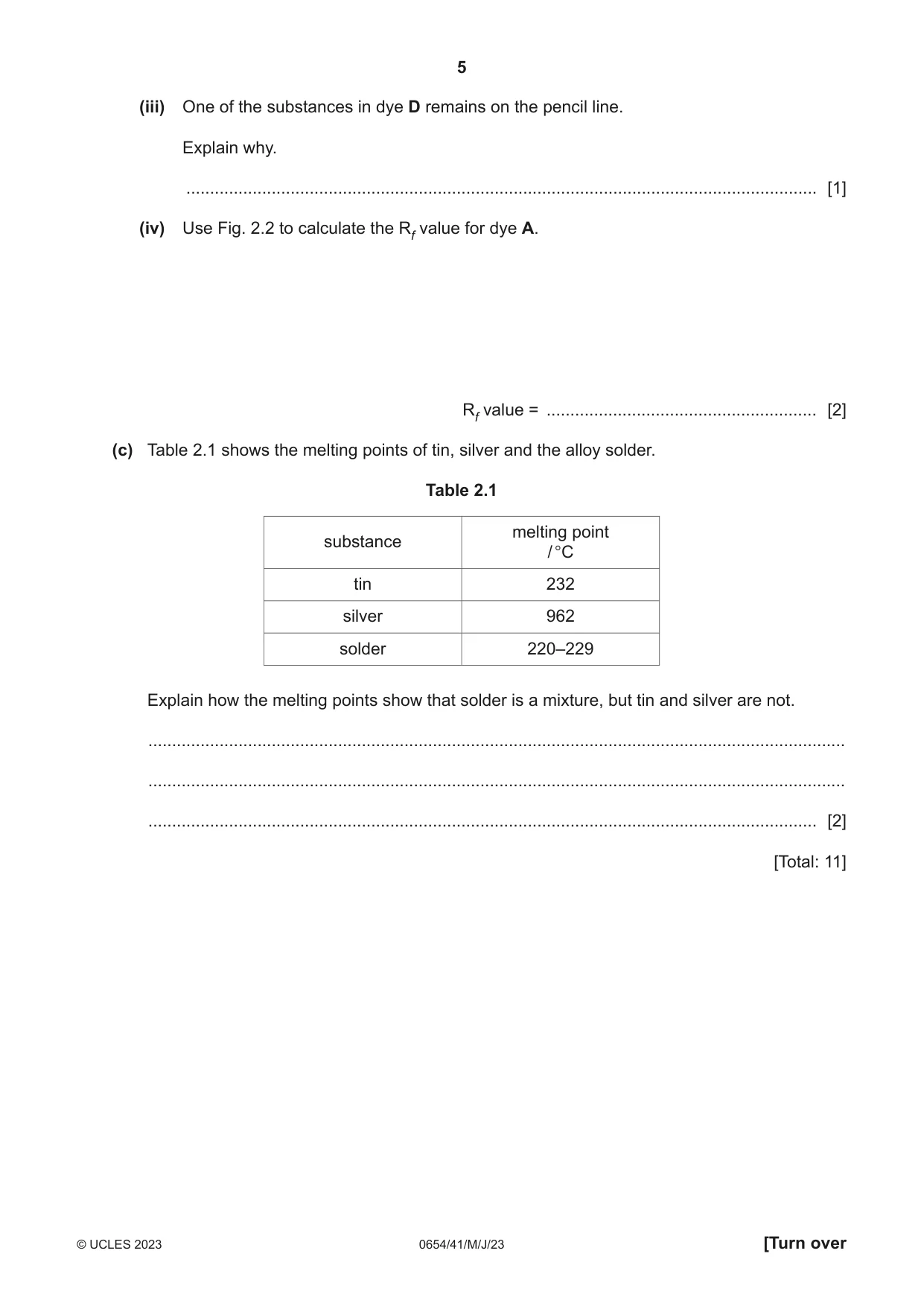 Cambridge IGCSE Sciences - Co-ordinated (Double) 0654 2023 May/June Paper 4 · Variant 1 question paper, page 5 of 32