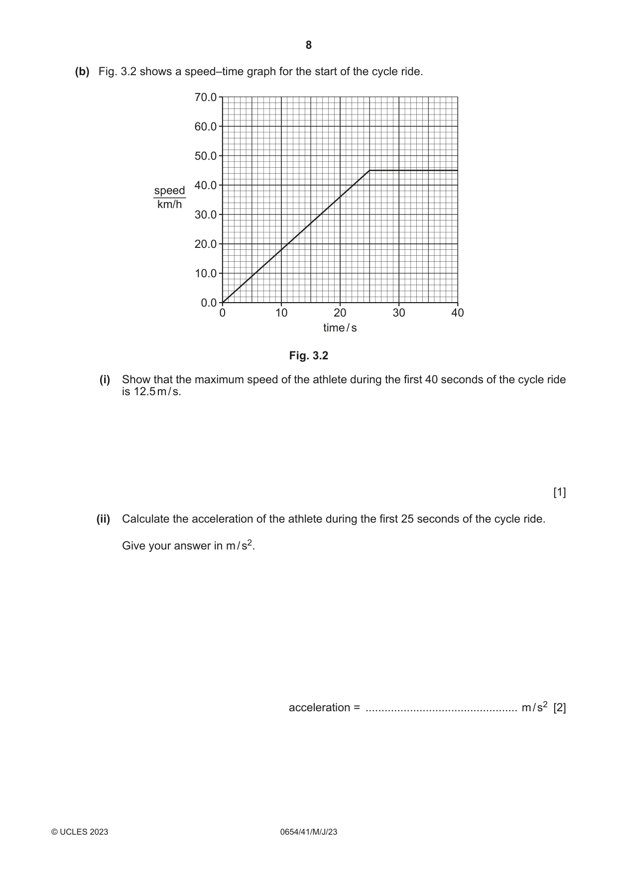 Cambridge IGCSE Sciences - Co-ordinated (Double) 0654 2023 May/June Paper 4 · Variant 1 question paper, page 8 of 32