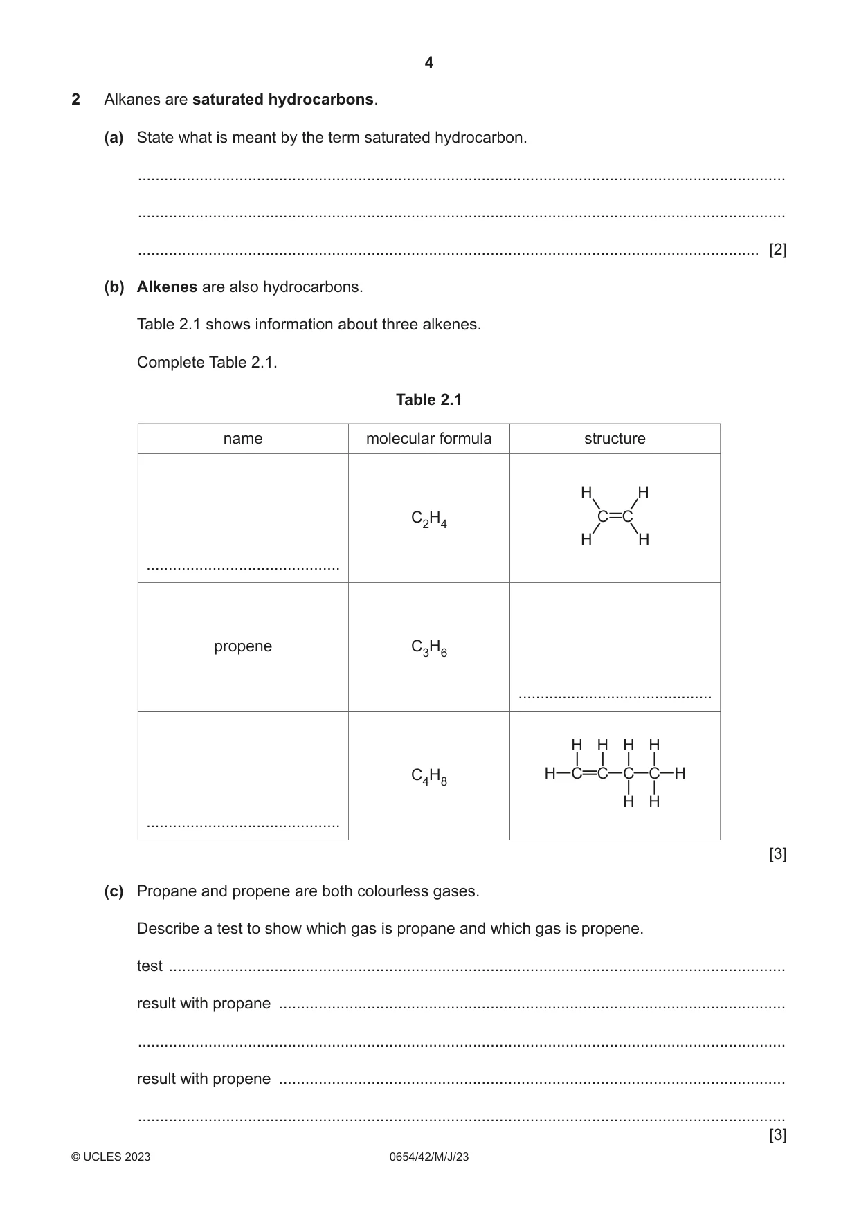 Cambridge IGCSE Sciences - Co-ordinated (Double) 0654 2023 May/June Paper 4 · Variant 2 question paper, page 4 of 32