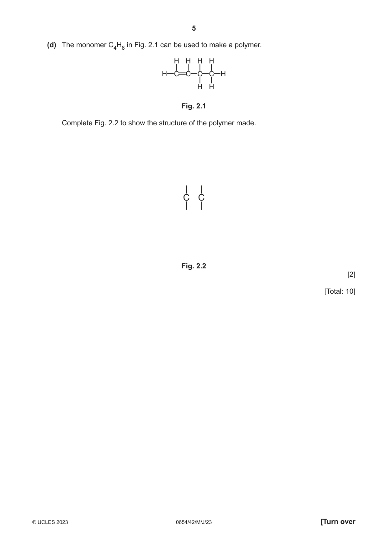 Cambridge IGCSE Sciences - Co-ordinated (Double) 0654 2023 May/June Paper 4 · Variant 2 question paper, page 5 of 32