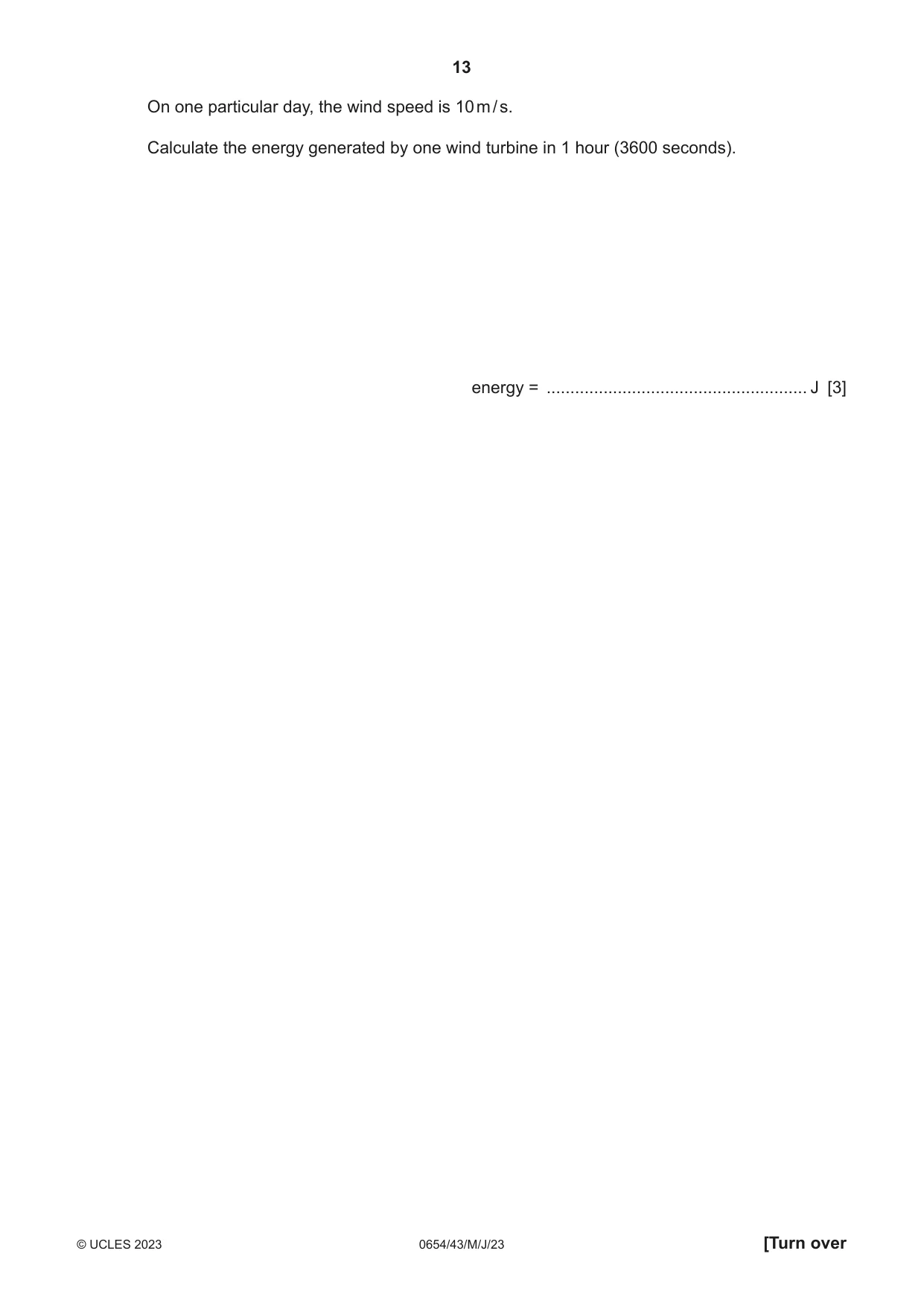 Cambridge IGCSE Sciences - Co-ordinated (Double) 0654 2023 May/June Paper 4 · Variant 3 question paper, page 13 of 32