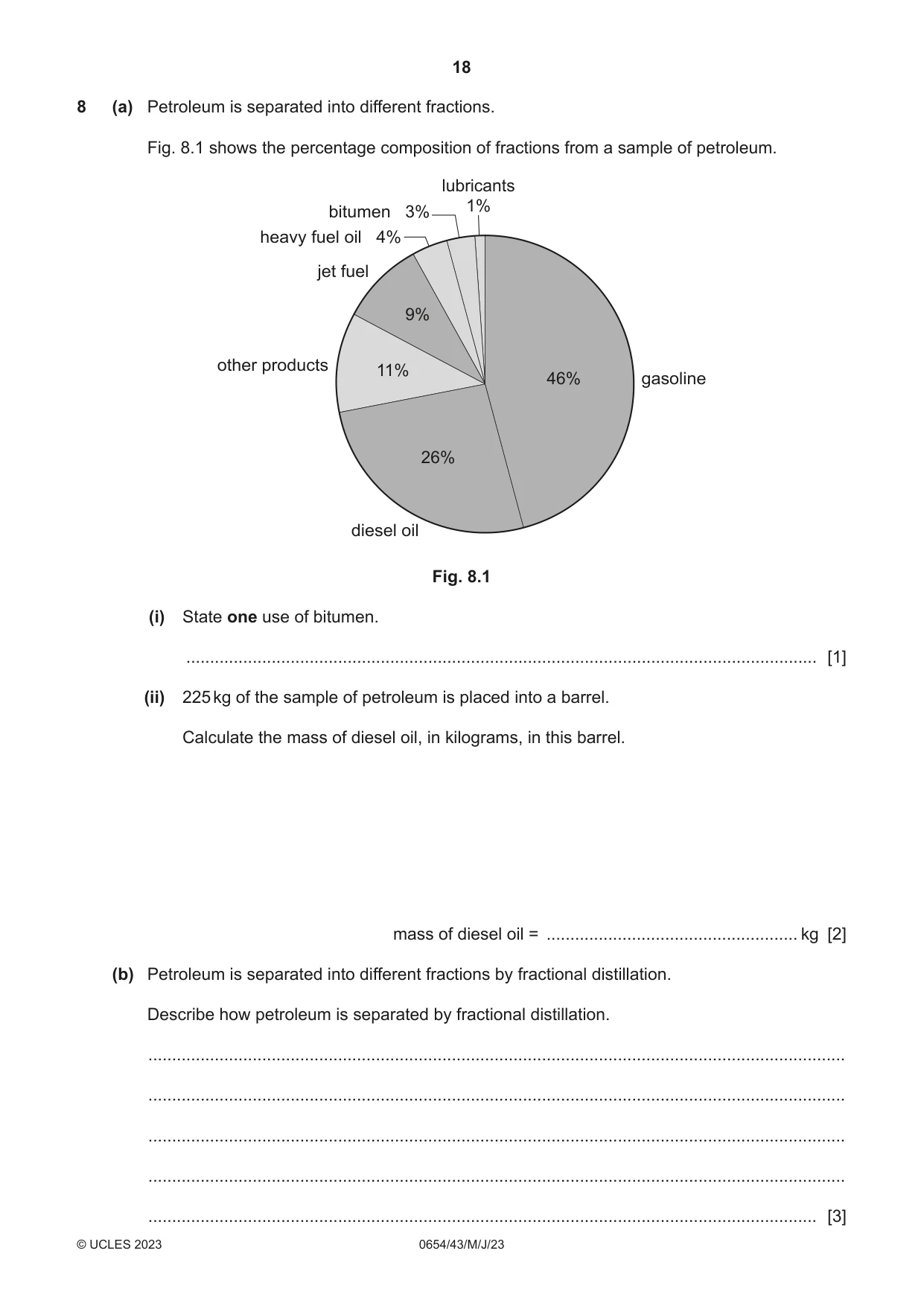 Cambridge IGCSE Sciences - Co-ordinated (Double) 0654 2023 May/June Paper 4 · Variant 3 question paper, page 18 of 32
