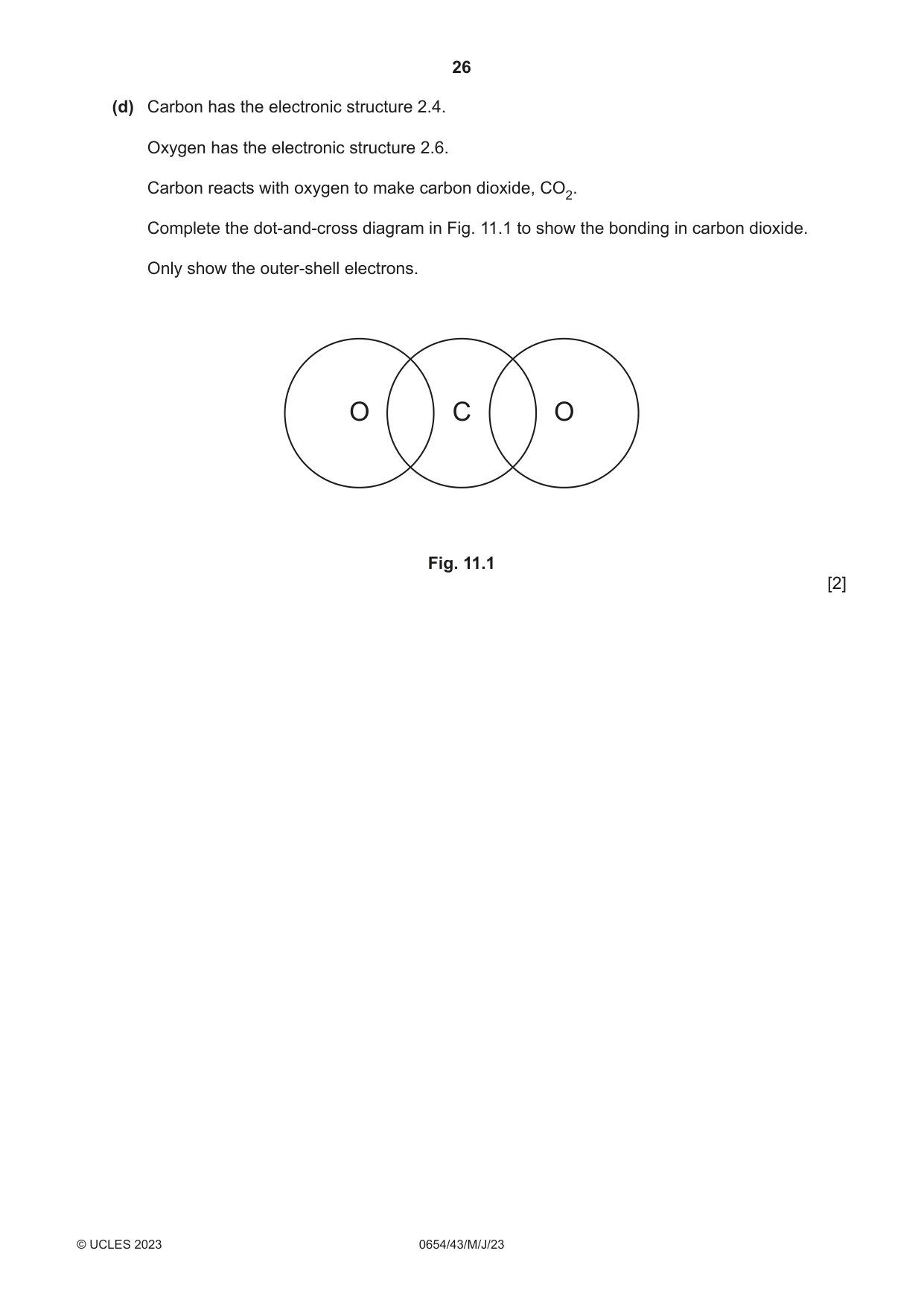 Cambridge IGCSE Sciences - Co-ordinated (Double) 0654 2023 May/June Paper 4 · Variant 3 question paper, page 26 of 32