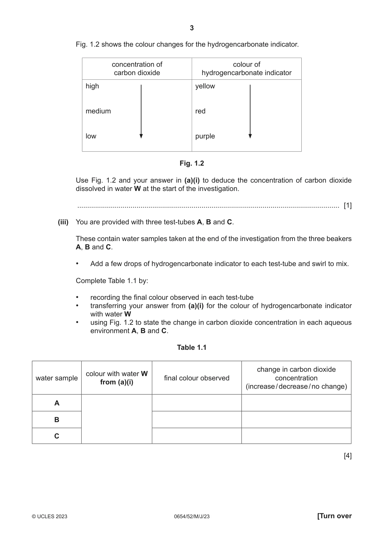 Cambridge IGCSE Sciences - Co-ordinated (Double) 0654 2023 May/June Paper 5 · Variant 2 question paper, page 3 of 20