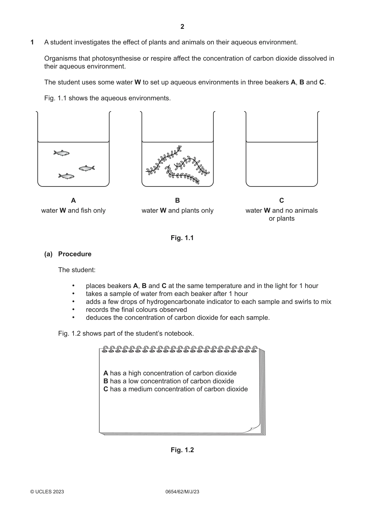 Cambridge IGCSE Sciences - Co-ordinated (Double) 0654 2023 May/June Paper 6 · Variant 2 question paper, page 2 of 24