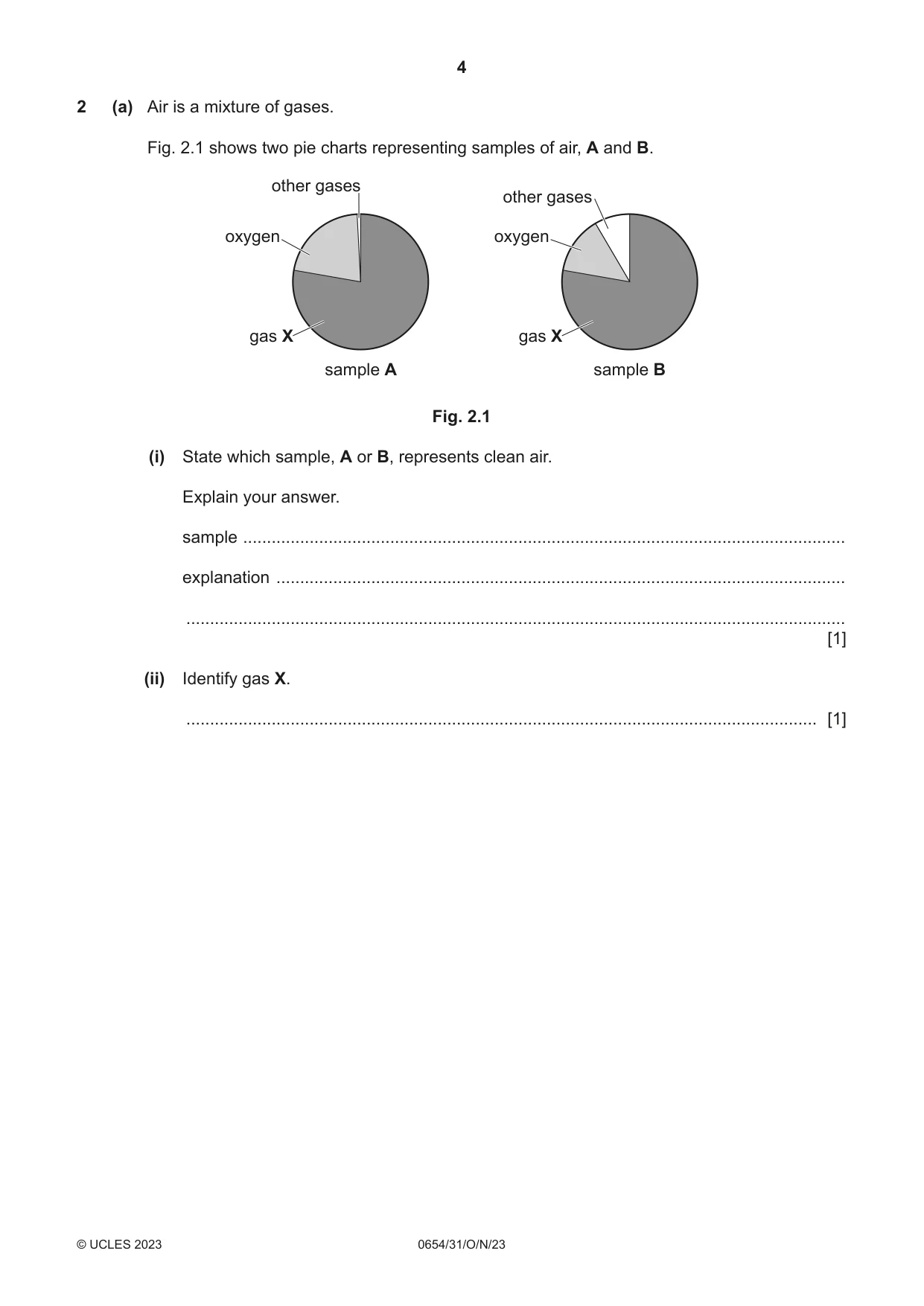 Cambridge IGCSE Sciences - Co-ordinated (Double) 0654 2023 Oct/Nov Paper 3 · Variant 1 question paper, page 4 of 28