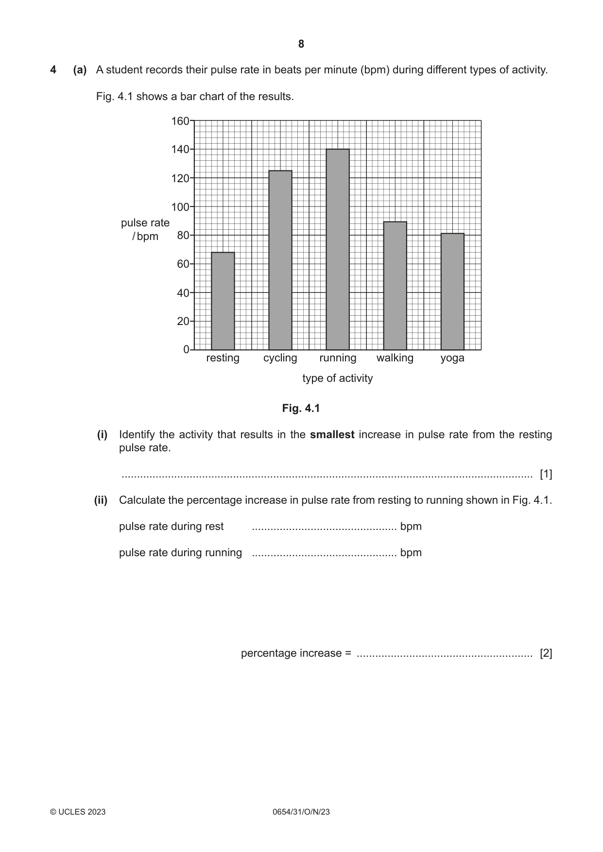 Cambridge IGCSE Sciences - Co-ordinated (Double) 0654 2023 Oct/Nov Paper 3 · Variant 1 question paper, page 8 of 28