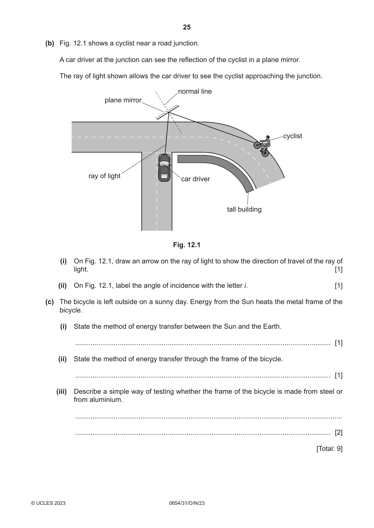 Cambridge IGCSE Sciences - Co-ordinated (Double) 0654 2023 Oct/Nov Paper 3 · Variant 1 question paper, page 25 of 28