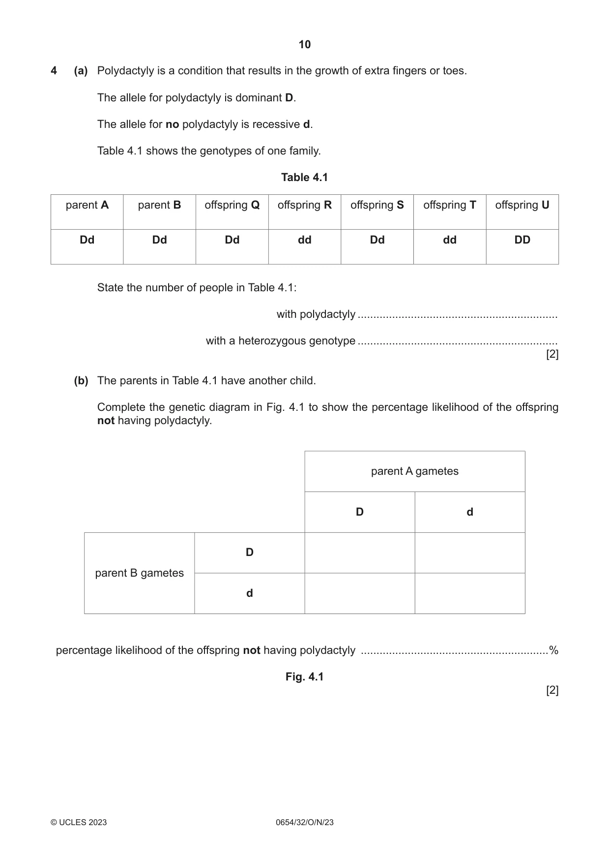 Cambridge IGCSE Sciences - Co-ordinated (Double) 0654 2023 Oct/Nov Paper 3 · Variant 2 question paper, page 10 of 32