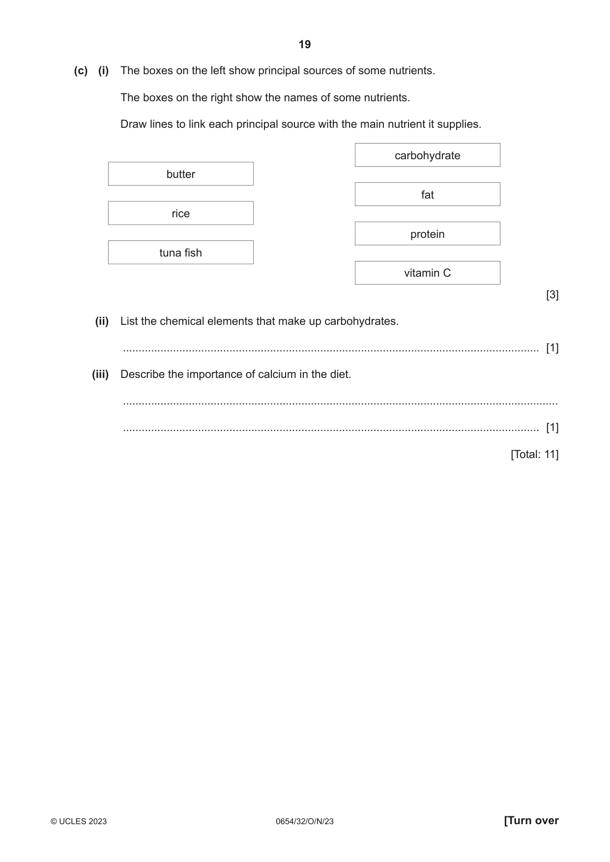Cambridge IGCSE Sciences - Co-ordinated (Double) 0654 2023 Oct/Nov Paper 3 · Variant 2 question paper, page 19 of 32