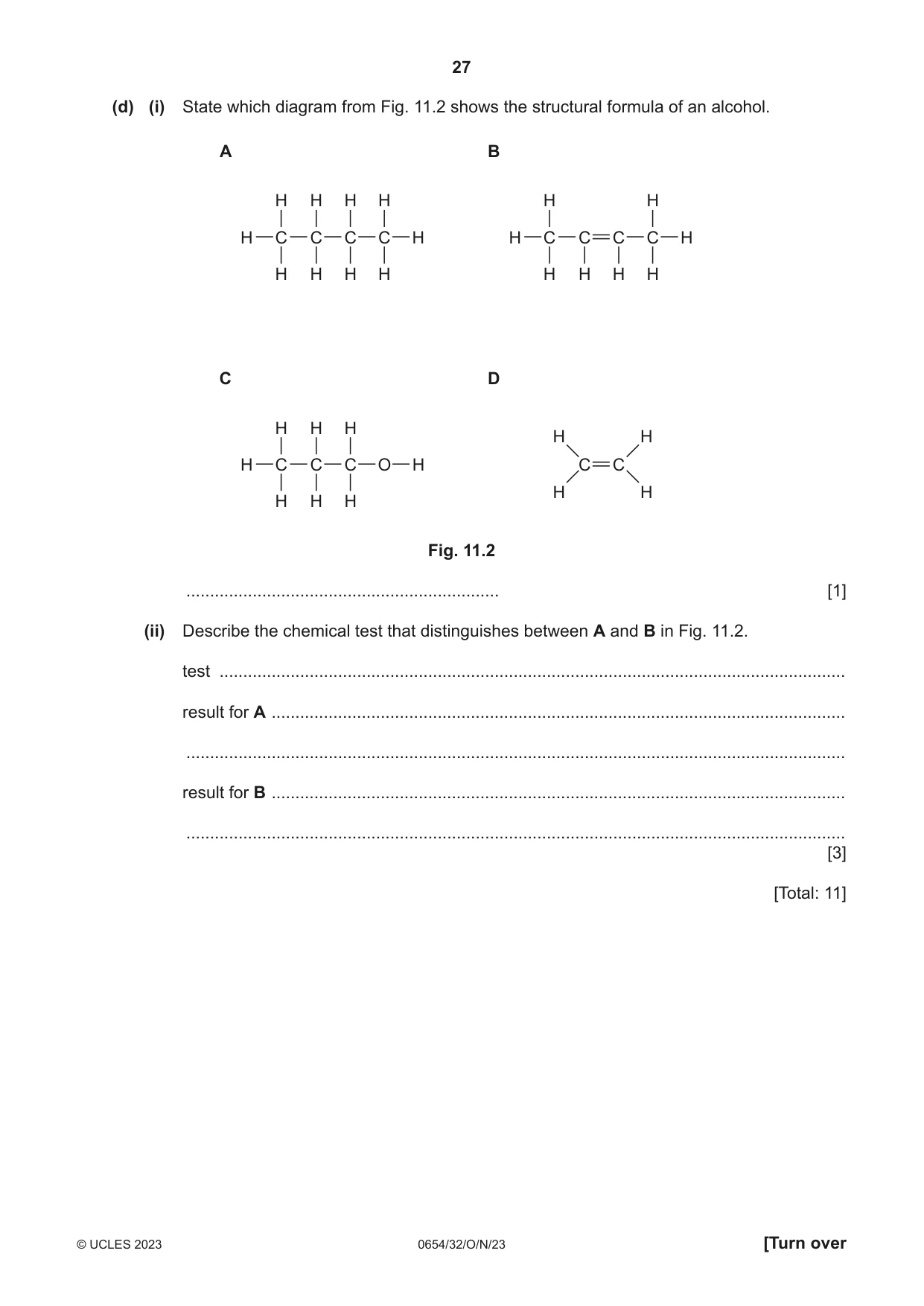 Cambridge IGCSE Sciences - Co-ordinated (Double) 0654 2023 Oct/Nov Paper 3 · Variant 2 question paper, page 27 of 32