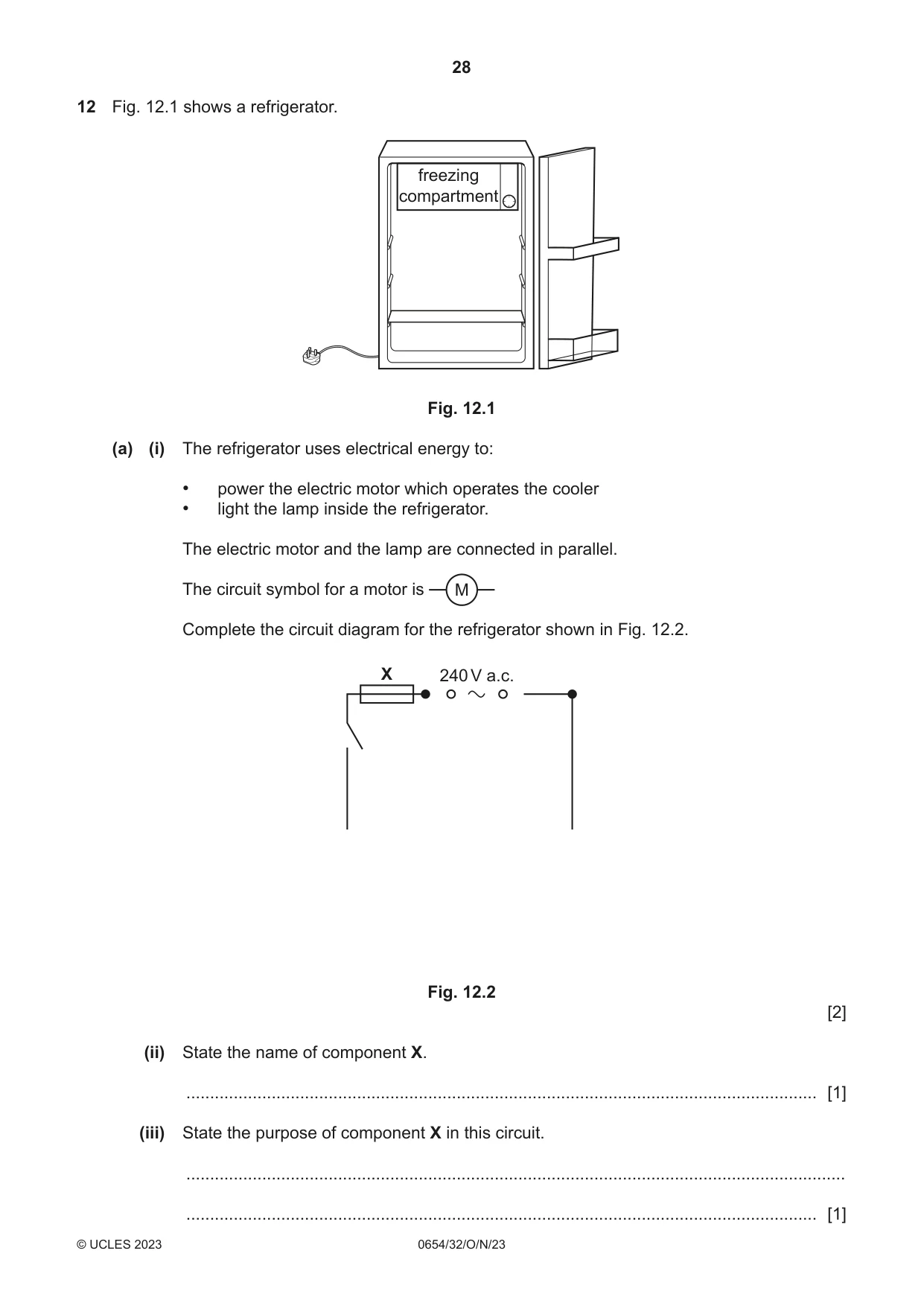 Cambridge IGCSE Sciences - Co-ordinated (Double) 0654 2023 Oct/Nov Paper 3 · Variant 2 question paper, page 28 of 32