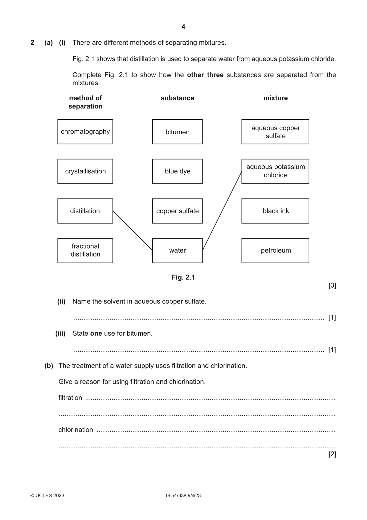 Cambridge IGCSE Sciences - Co-ordinated (Double) 0654 2023 Oct/Nov Paper 3 · Variant 3 question paper, page 4 of 28