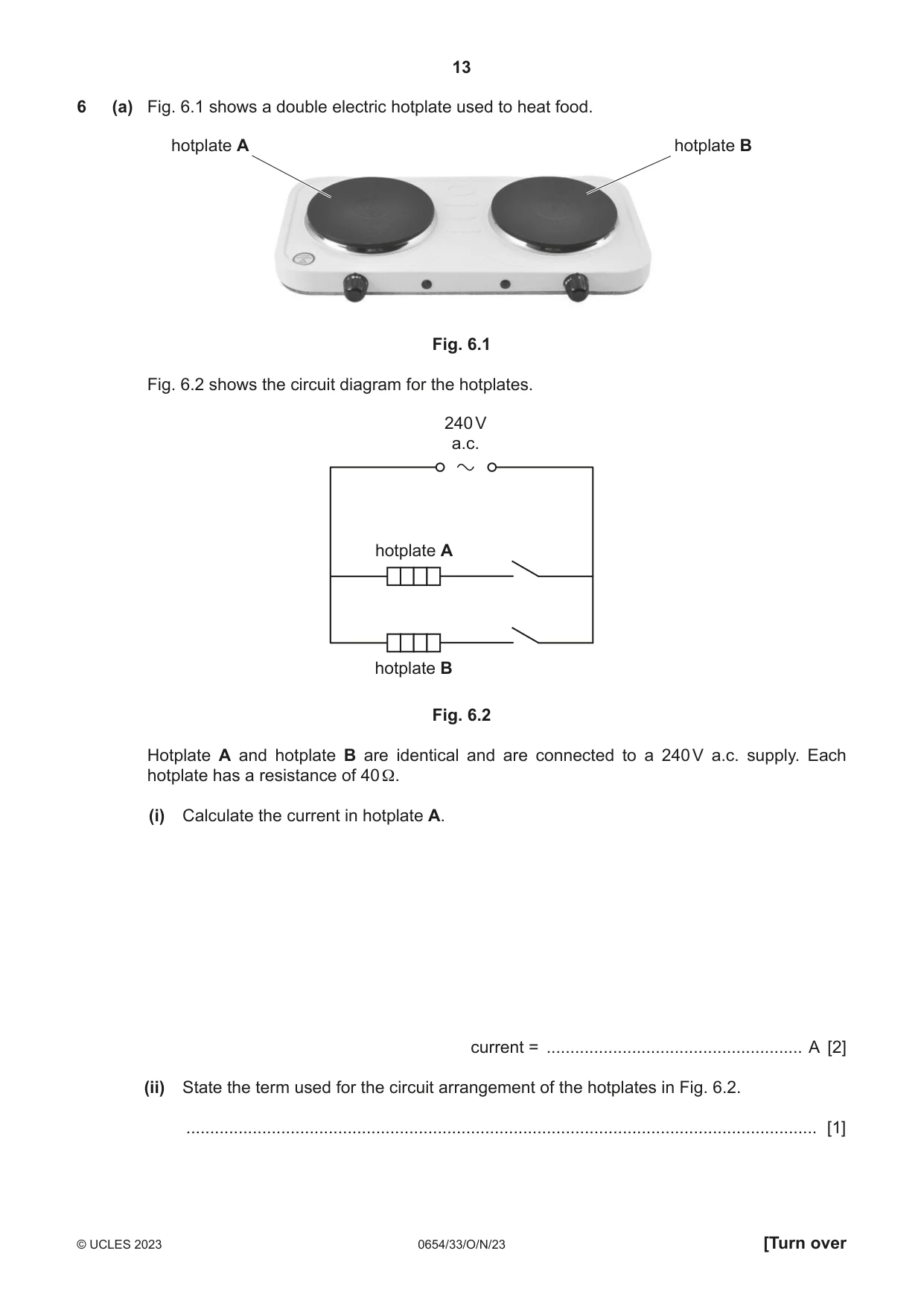 Cambridge IGCSE Sciences - Co-ordinated (Double) 0654 2023 Oct/Nov Paper 3 · Variant 3 question paper, page 13 of 28