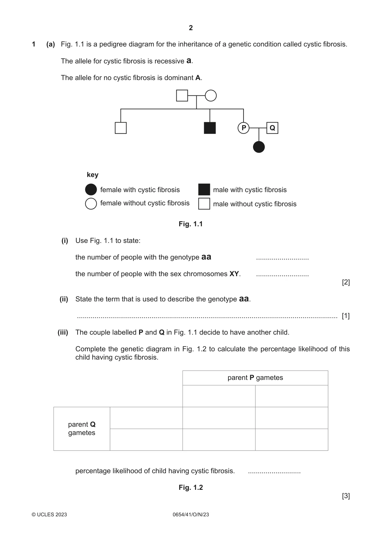 Cambridge IGCSE Sciences - Co-ordinated (Double) 0654 2023 Oct/Nov Paper 4 · Variant 1 question paper, page 2 of 28