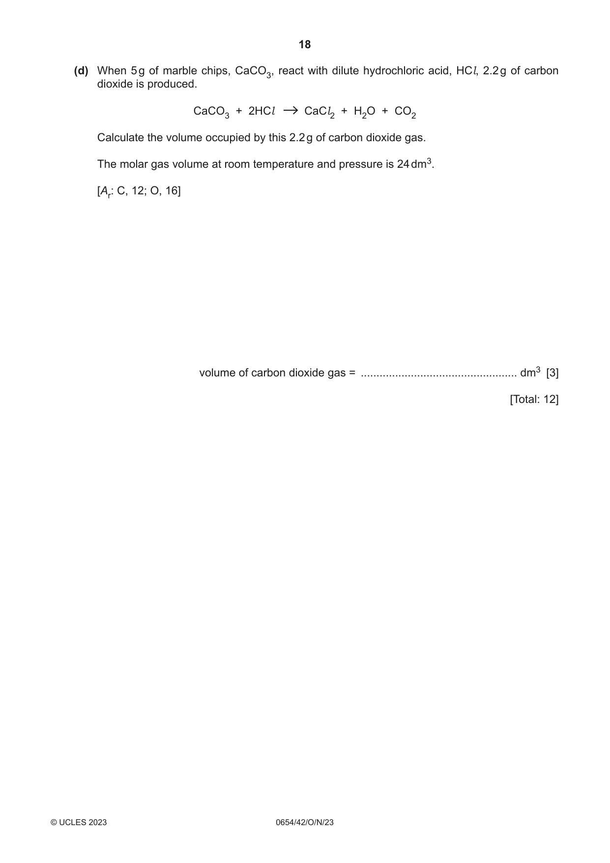 Cambridge IGCSE Sciences - Co-ordinated (Double) 0654 2023 Oct/Nov Paper 4 · Variant 2 question paper, page 18 of 32