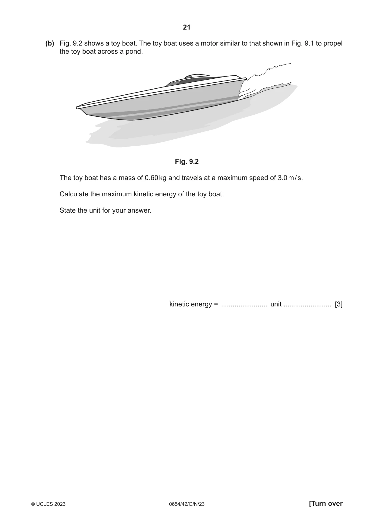 Cambridge IGCSE Sciences - Co-ordinated (Double) 0654 2023 Oct/Nov Paper 4 · Variant 2 question paper, page 21 of 32