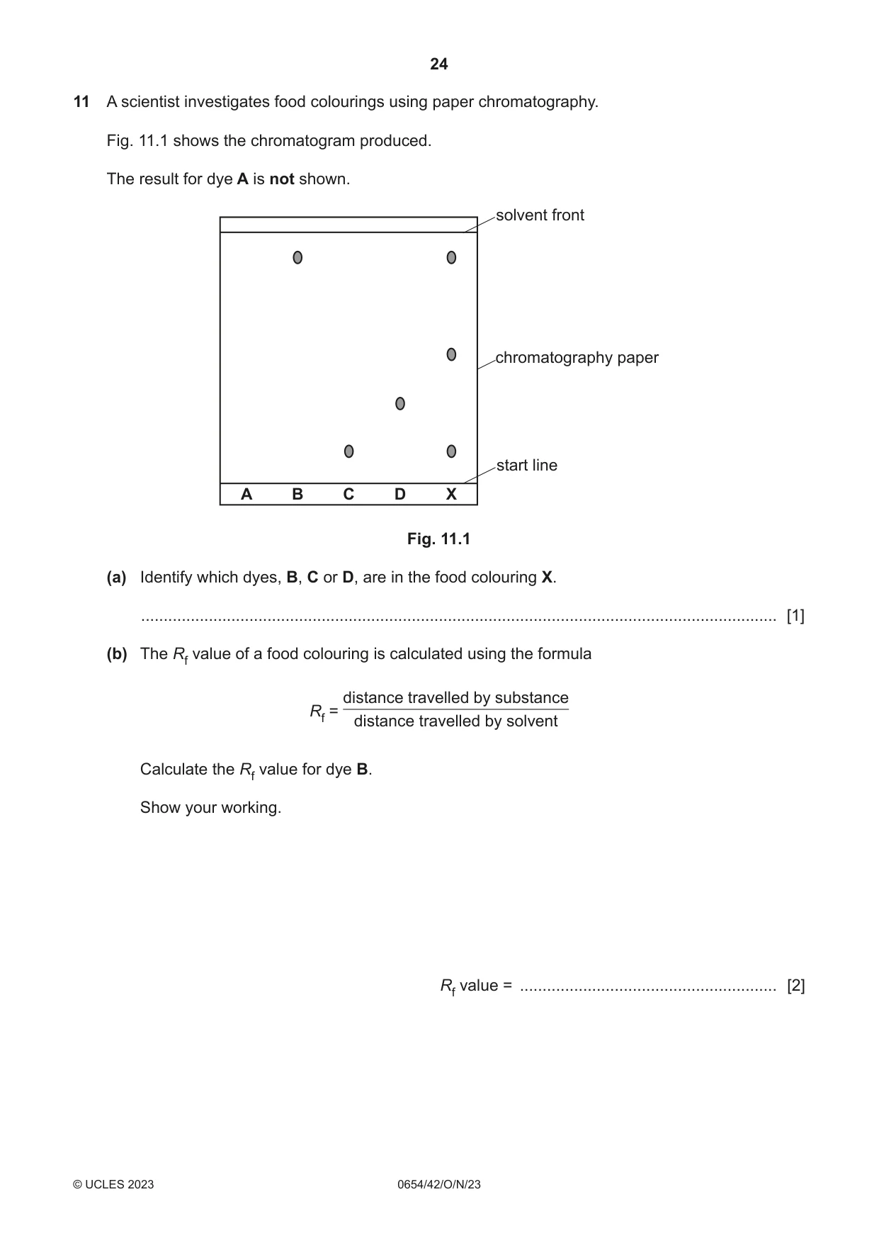 Cambridge IGCSE Sciences - Co-ordinated (Double) 0654 2023 Oct/Nov Paper 4 · Variant 2 question paper, page 24 of 32