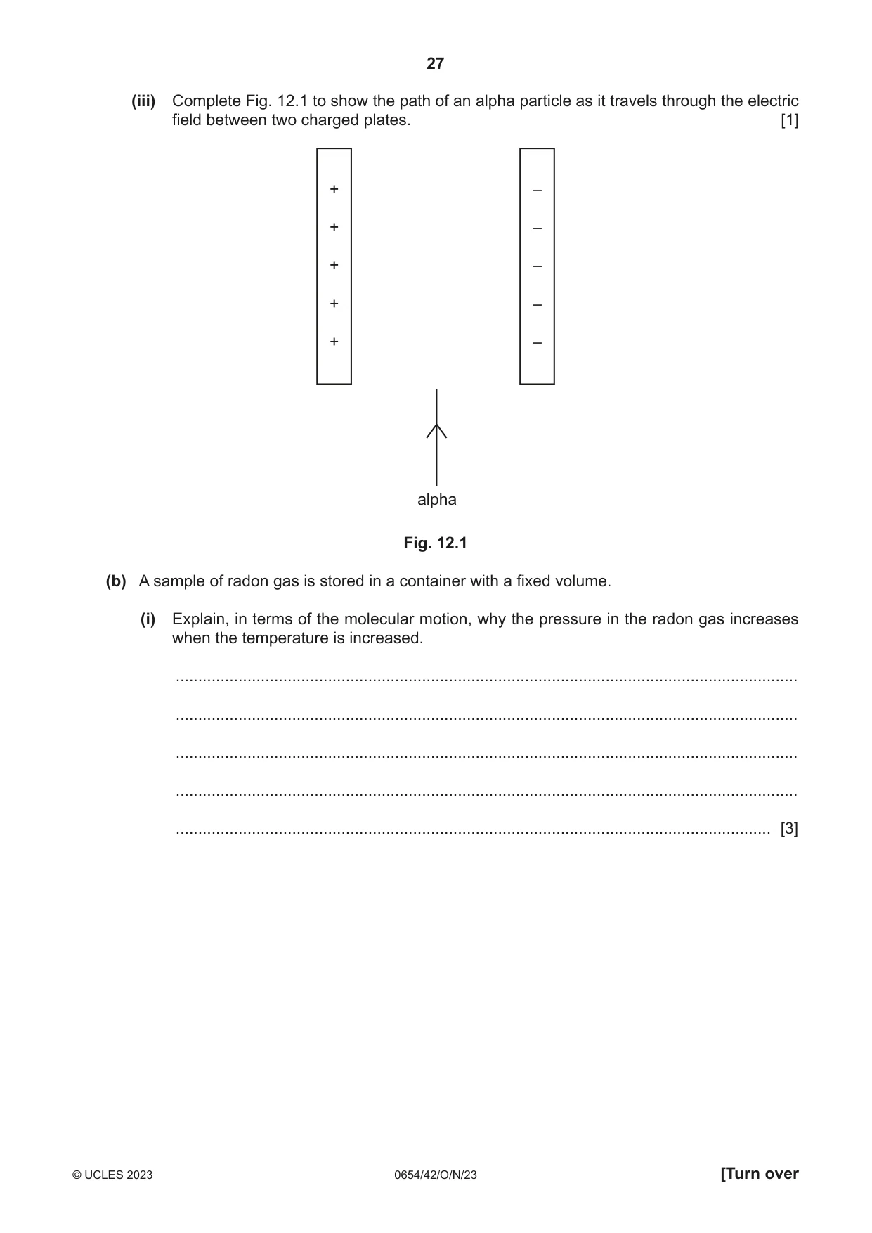 Cambridge IGCSE Sciences - Co-ordinated (Double) 0654 2023 Oct/Nov Paper 4 · Variant 2 question paper, page 27 of 32