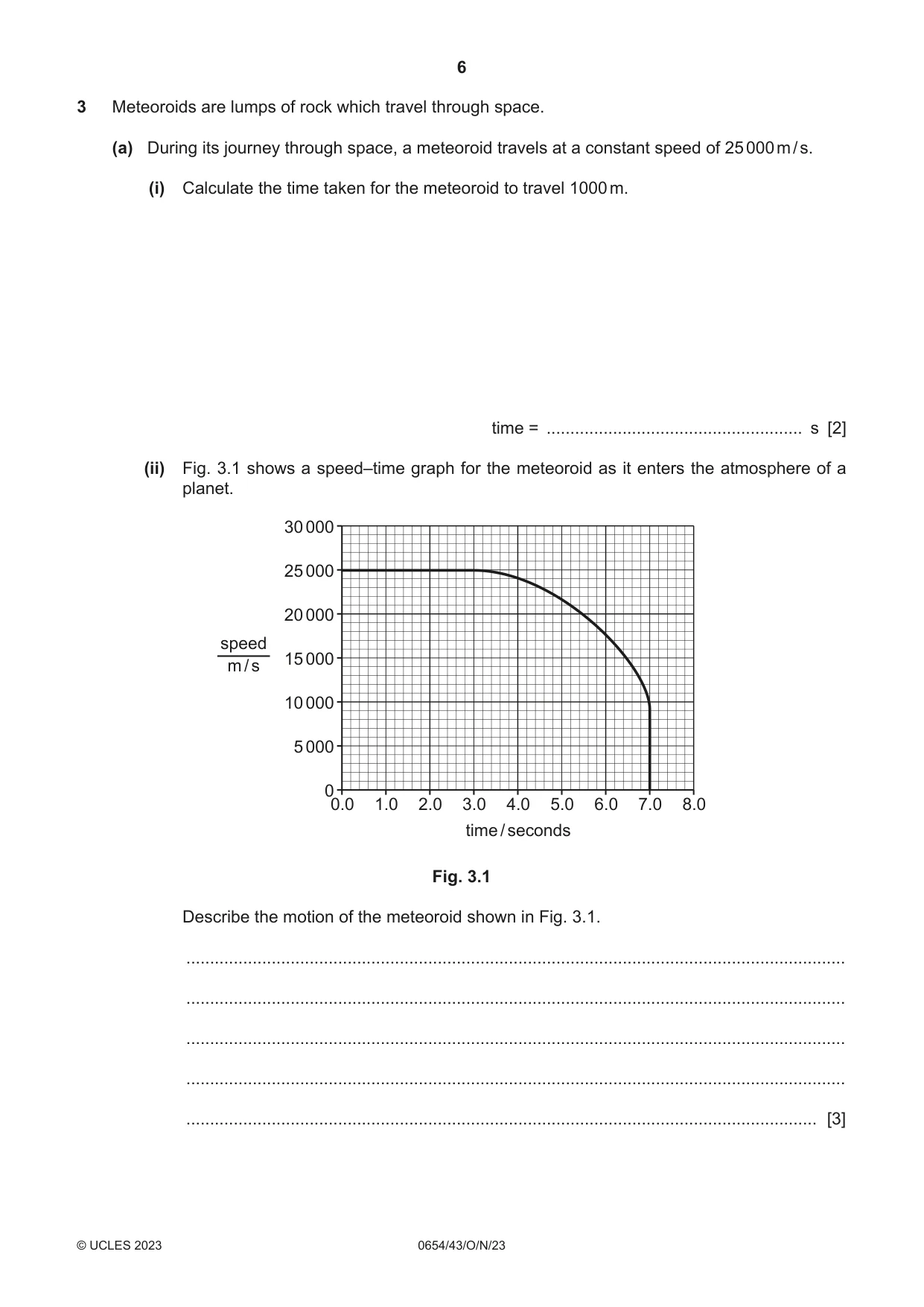 Cambridge IGCSE Sciences - Co-ordinated (Double) 0654 2023 Oct/Nov Paper 4 · Variant 3 question paper, page 6 of 28
