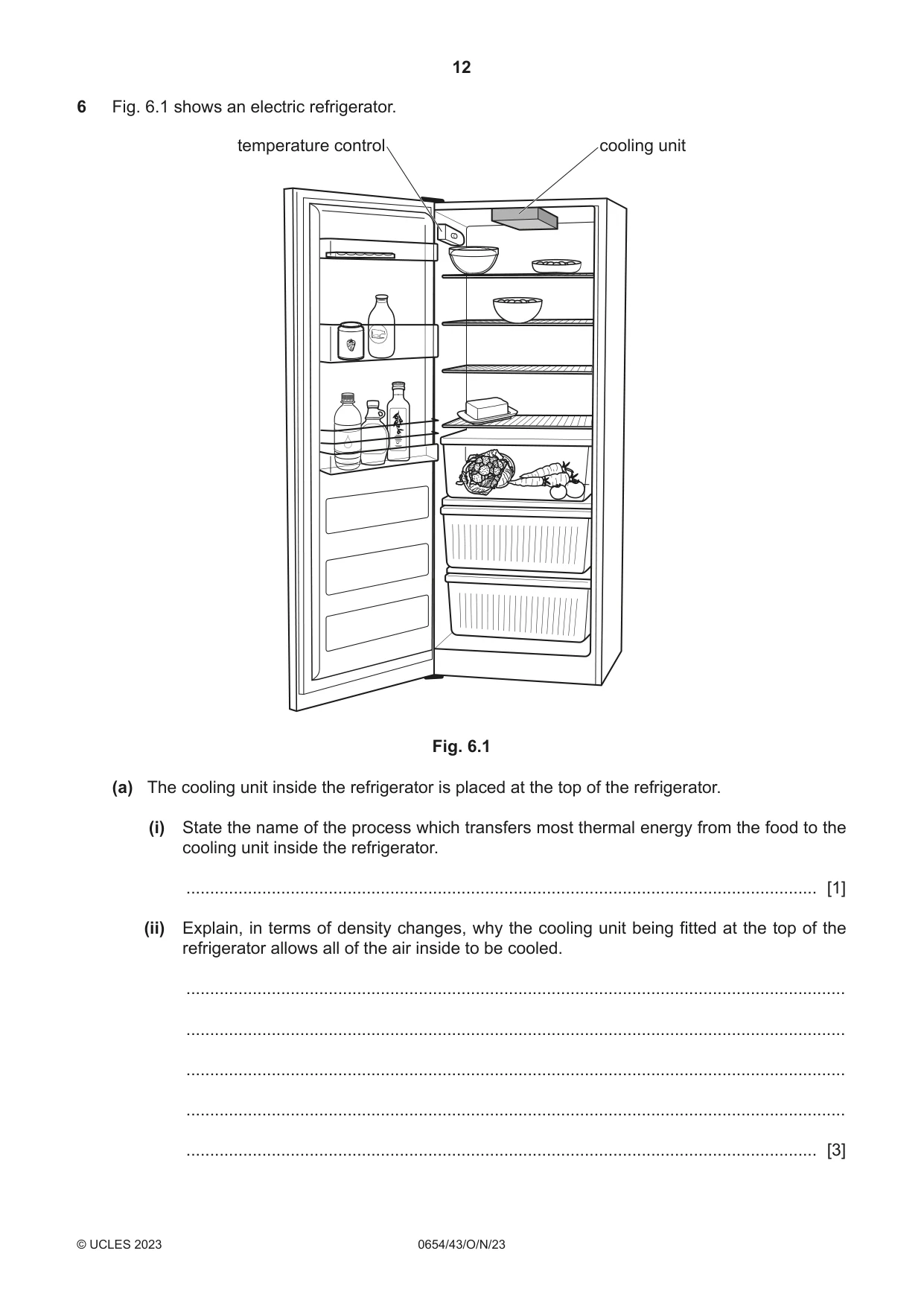 Cambridge IGCSE Sciences - Co-ordinated (Double) 0654 2023 Oct/Nov Paper 4 · Variant 3 question paper, page 12 of 28