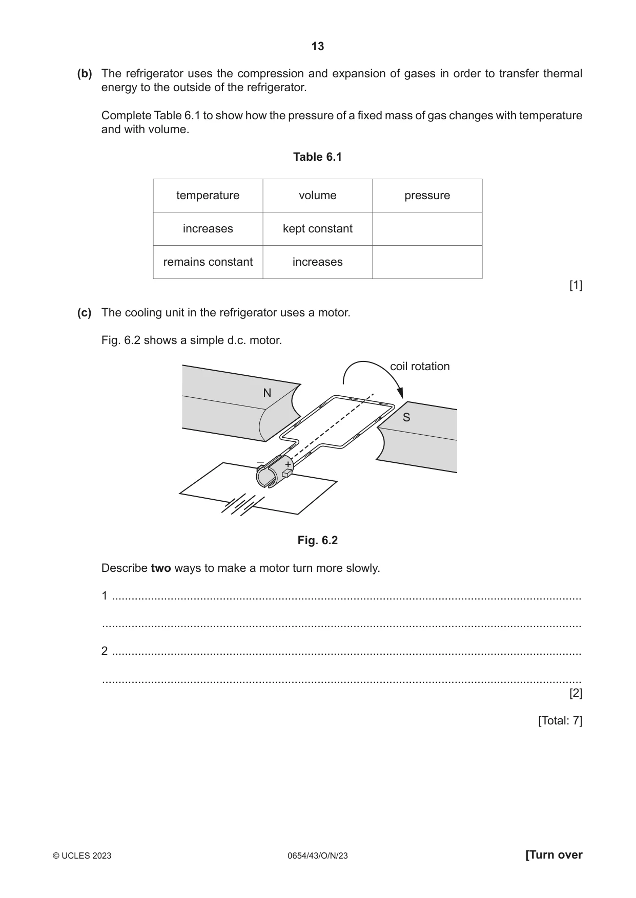 Cambridge IGCSE Sciences - Co-ordinated (Double) 0654 2023 Oct/Nov Paper 4 · Variant 3 question paper, page 13 of 28