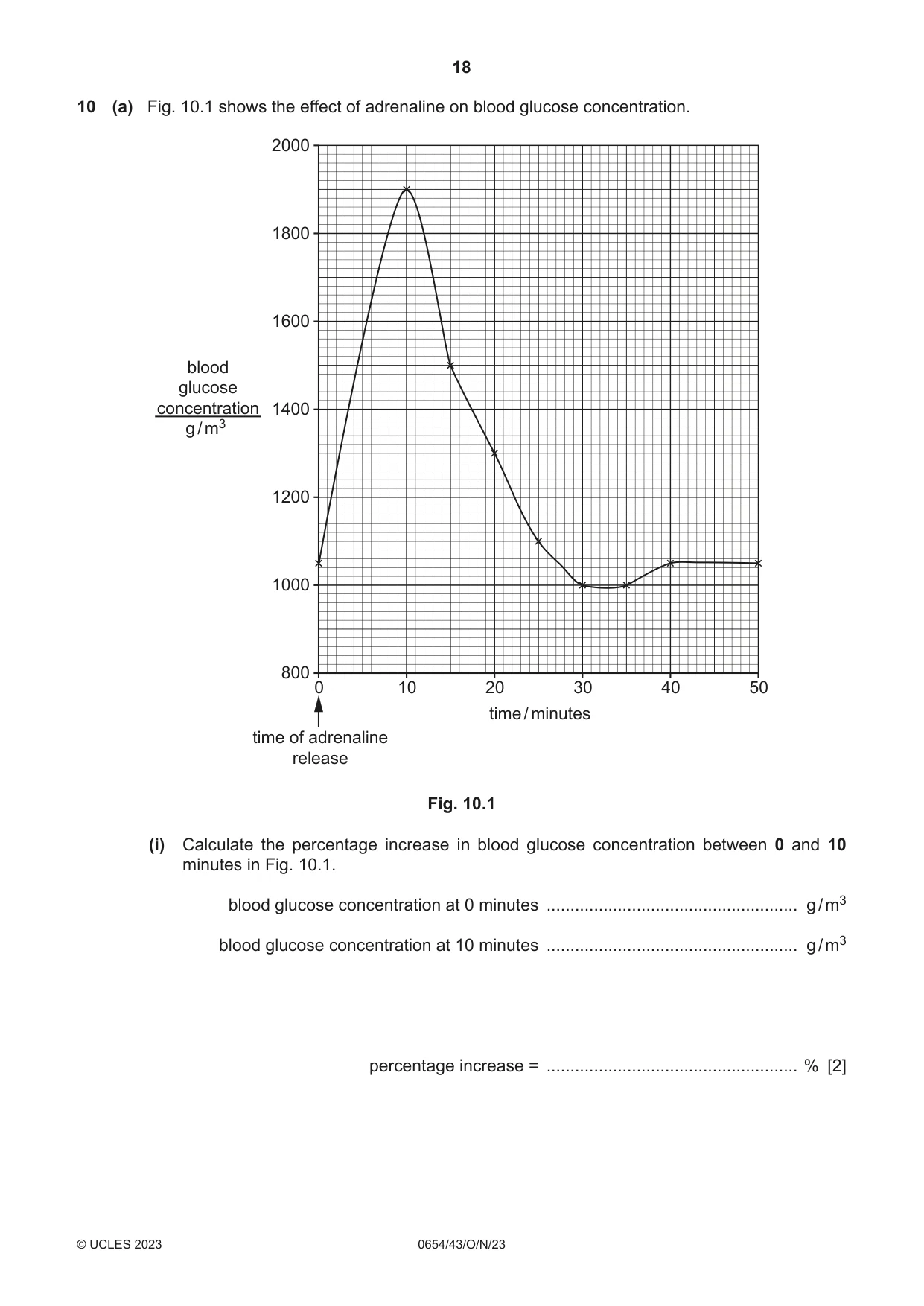 Cambridge IGCSE Sciences - Co-ordinated (Double) 0654 2023 Oct/Nov Paper 4 · Variant 3 question paper, page 18 of 28