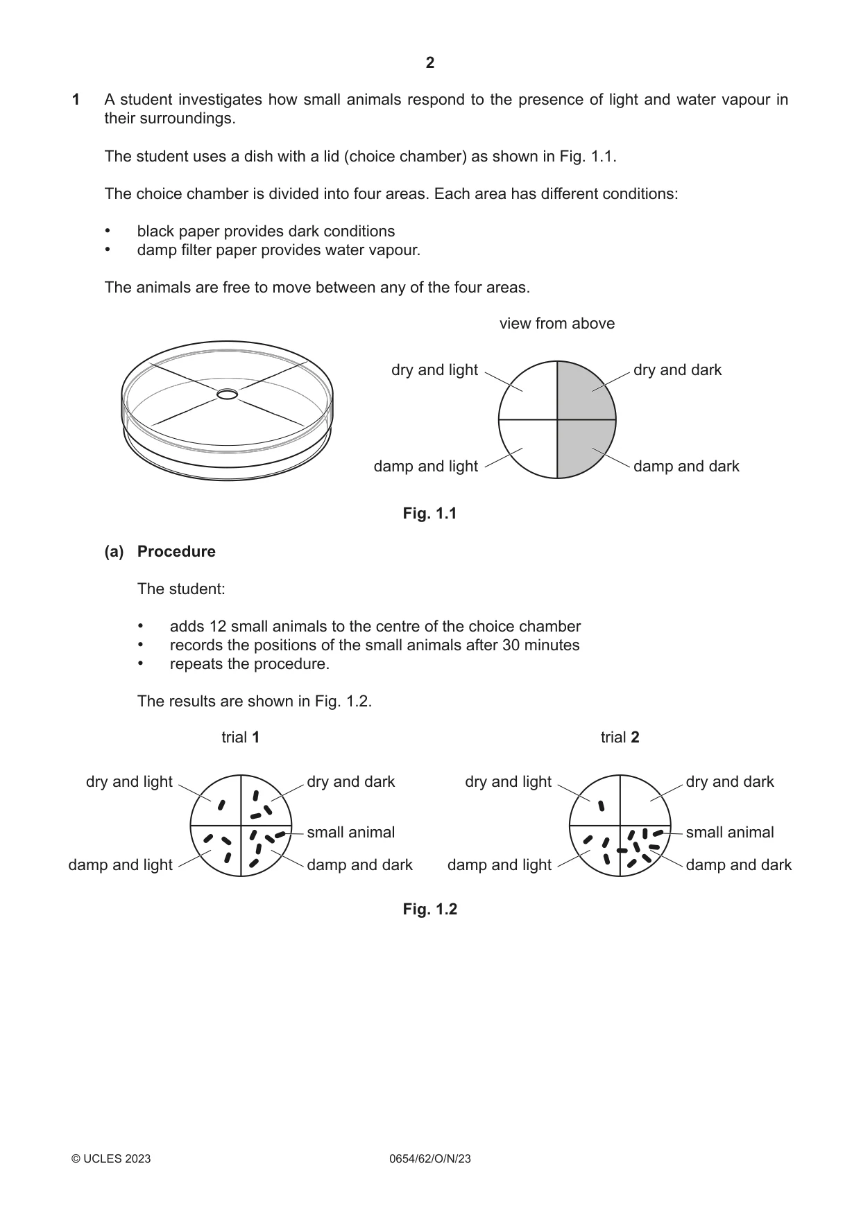 Cambridge IGCSE Sciences - Co-ordinated (Double) 0654 2023 Oct/Nov Paper 6 · Variant 2 question paper, page 2 of 20