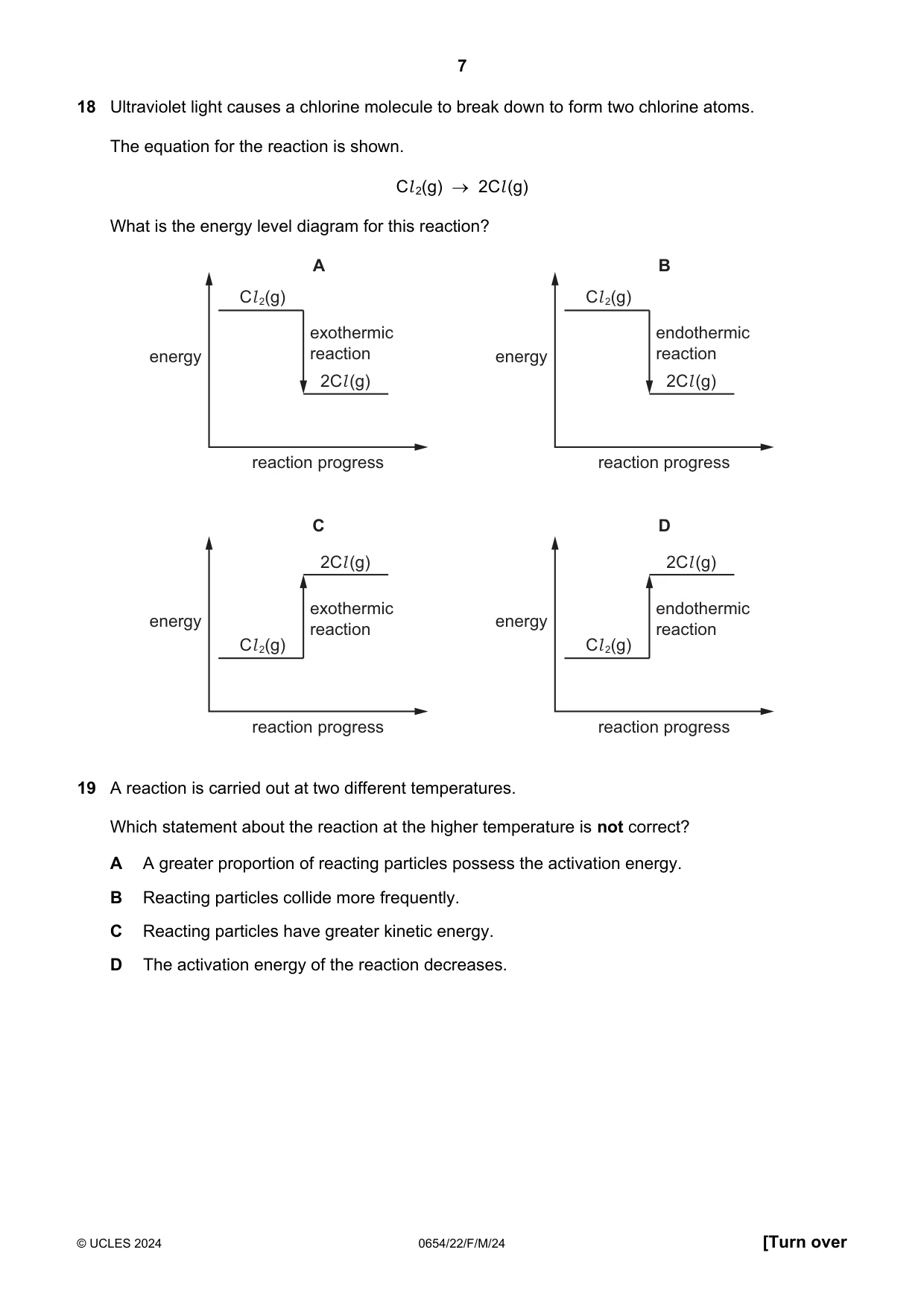 Cambridge IGCSE Sciences - Co-ordinated (Double) 0654 2024 Feb/March Paper 2 · Variant 2 question paper, page 7 of 16