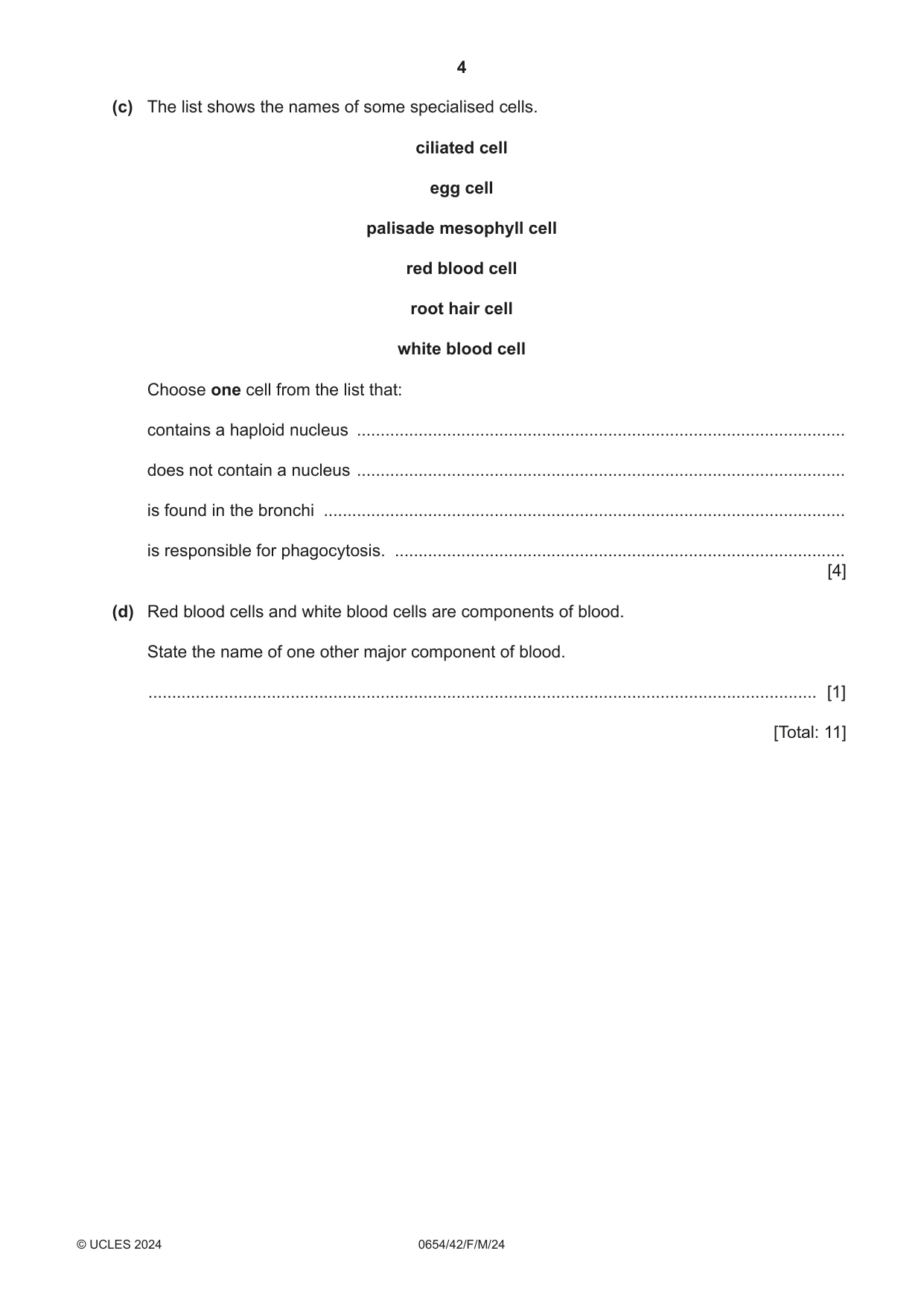 Cambridge IGCSE Sciences - Co-ordinated (Double) 0654 2024 Feb/March Paper 4 · Variant 2 question paper, page 4 of 32