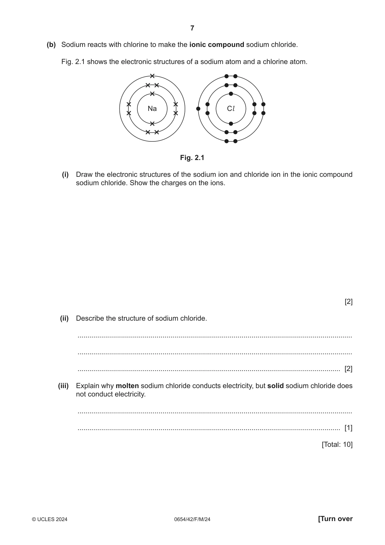 Cambridge IGCSE Sciences - Co-ordinated (Double) 0654 2024 Feb/March Paper 4 · Variant 2 question paper, page 7 of 32