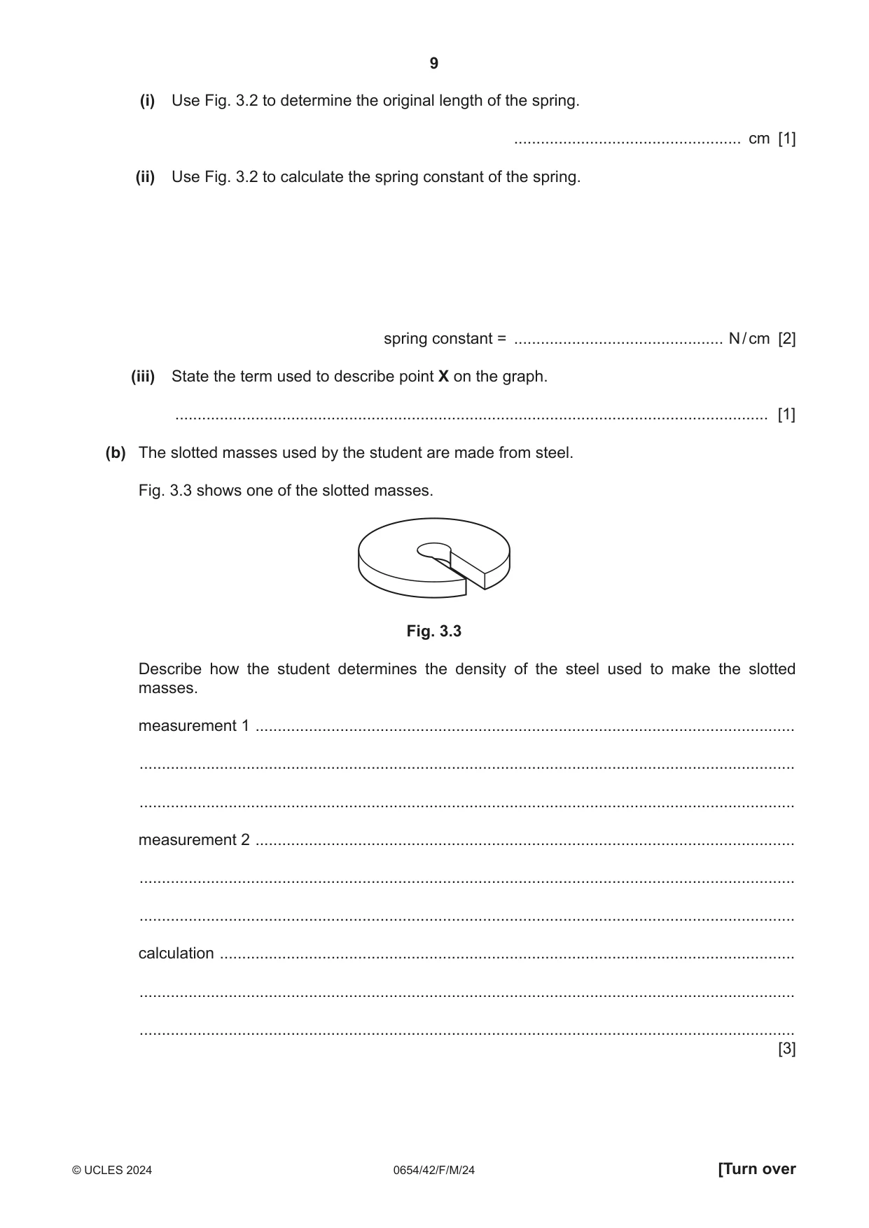 Cambridge IGCSE Sciences - Co-ordinated (Double) 0654 2024 Feb/March Paper 4 · Variant 2 question paper, page 9 of 32