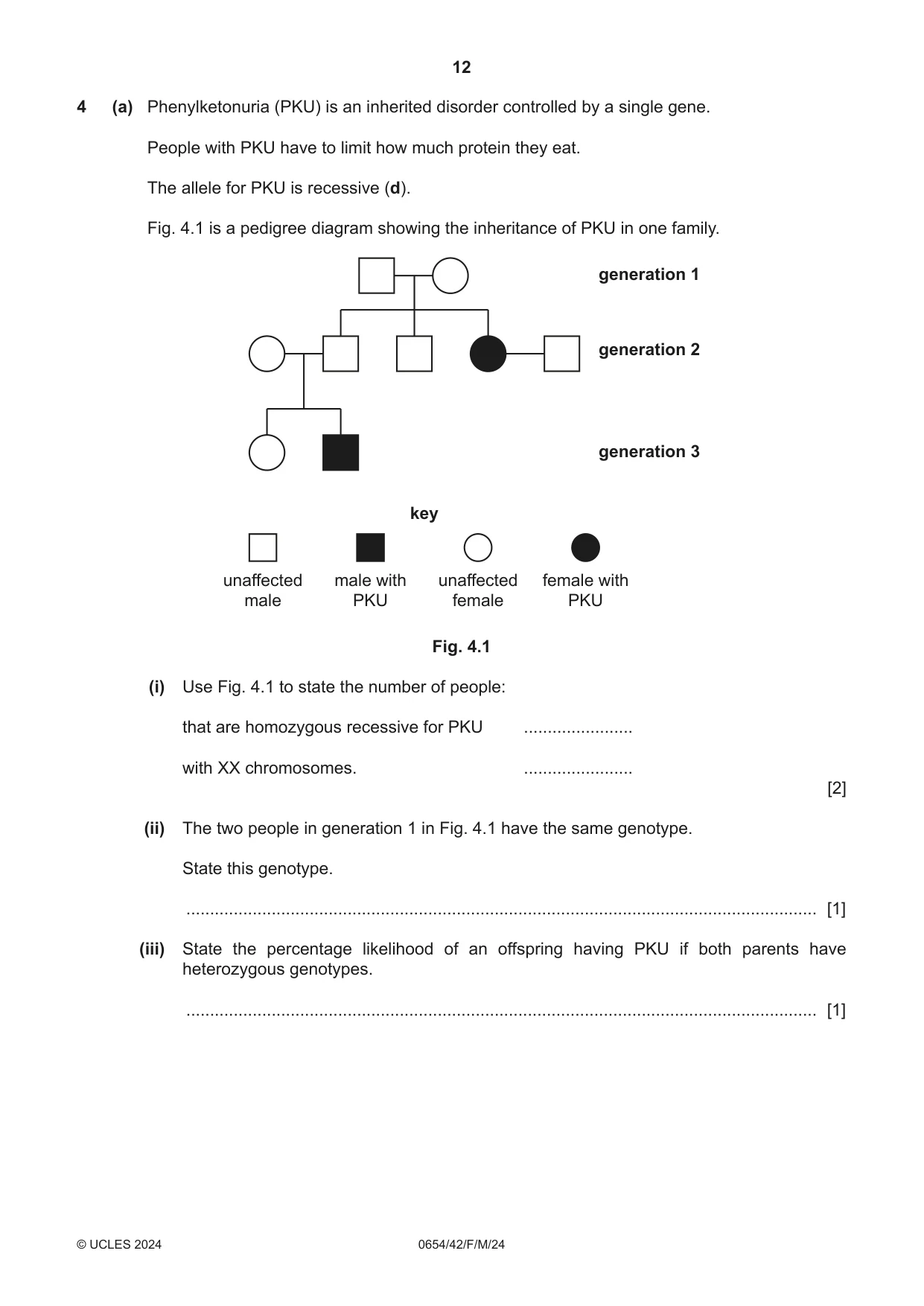 Cambridge IGCSE Sciences - Co-ordinated (Double) 0654 2024 Feb/March Paper 4 · Variant 2 question paper, page 12 of 32