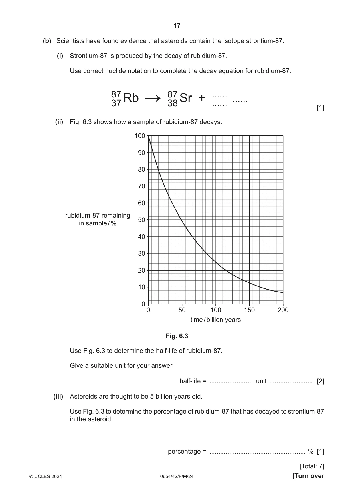 Cambridge IGCSE Sciences - Co-ordinated (Double) 0654 2024 Feb/March Paper 4 · Variant 2 question paper, page 17 of 32