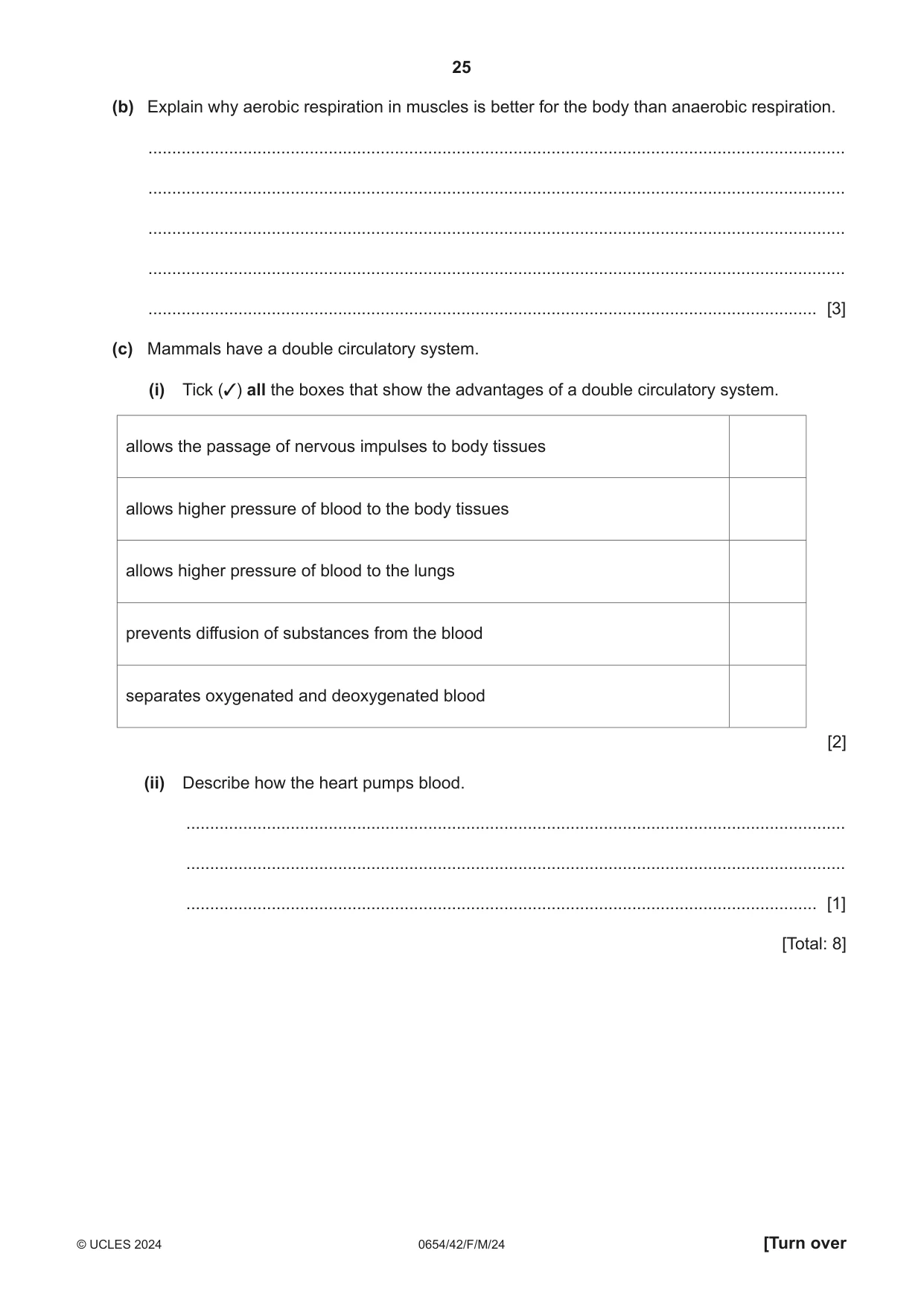 Cambridge IGCSE Sciences - Co-ordinated (Double) 0654 2024 Feb/March Paper 4 · Variant 2 question paper, page 25 of 32