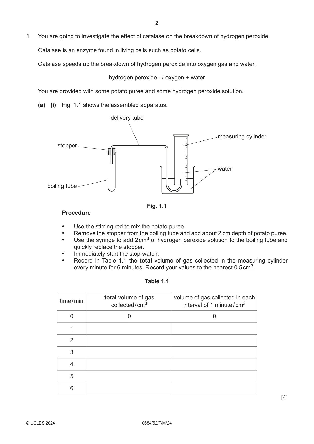 Cambridge IGCSE Sciences - Co-ordinated (Double) 0654 2024 Feb/March Paper 5 · Variant 2 question paper, page 2 of 20