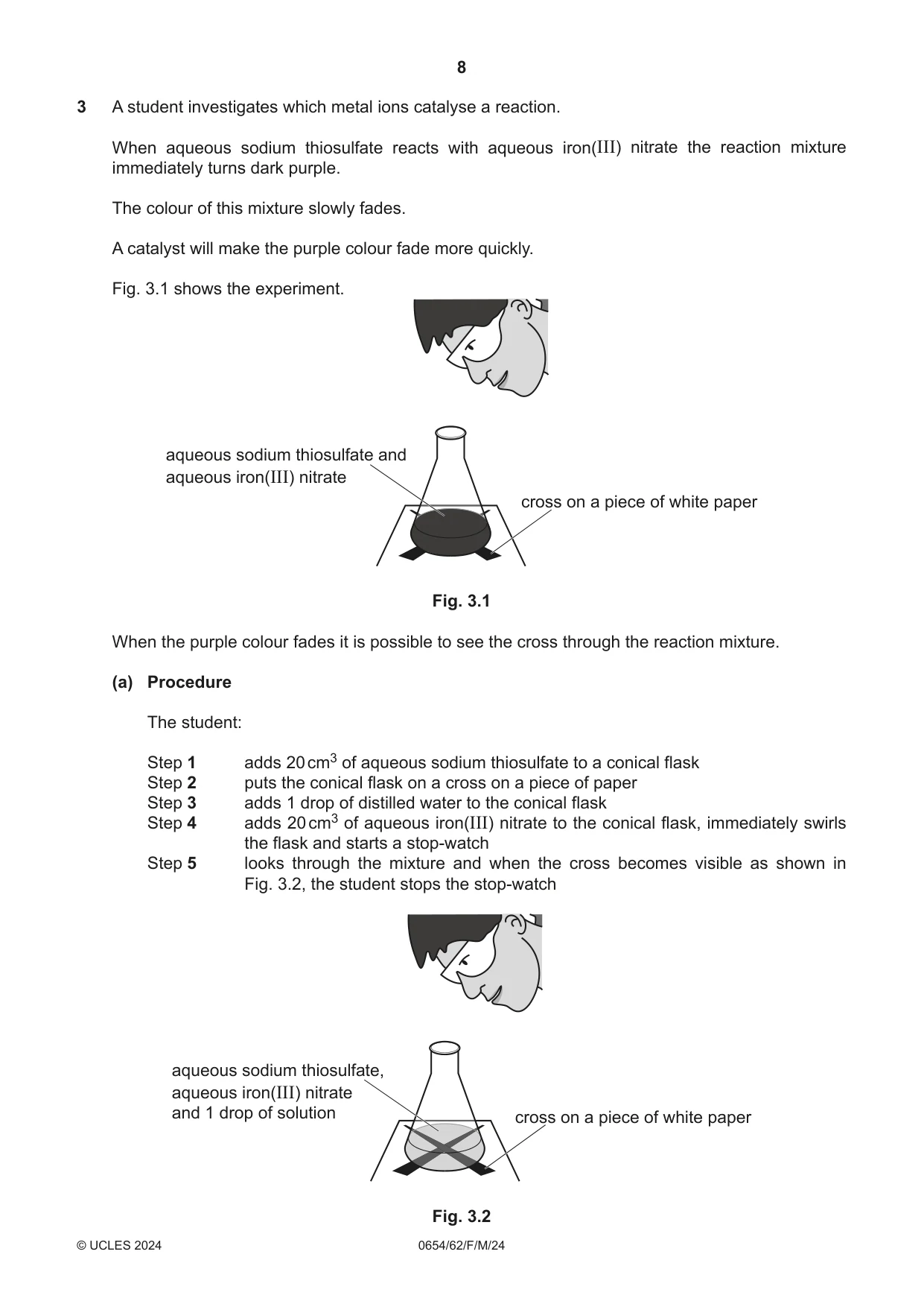 Cambridge IGCSE Sciences - Co-ordinated (Double) 0654 2024 Feb/March Paper 6 · Variant 2 question paper, page 8 of 20