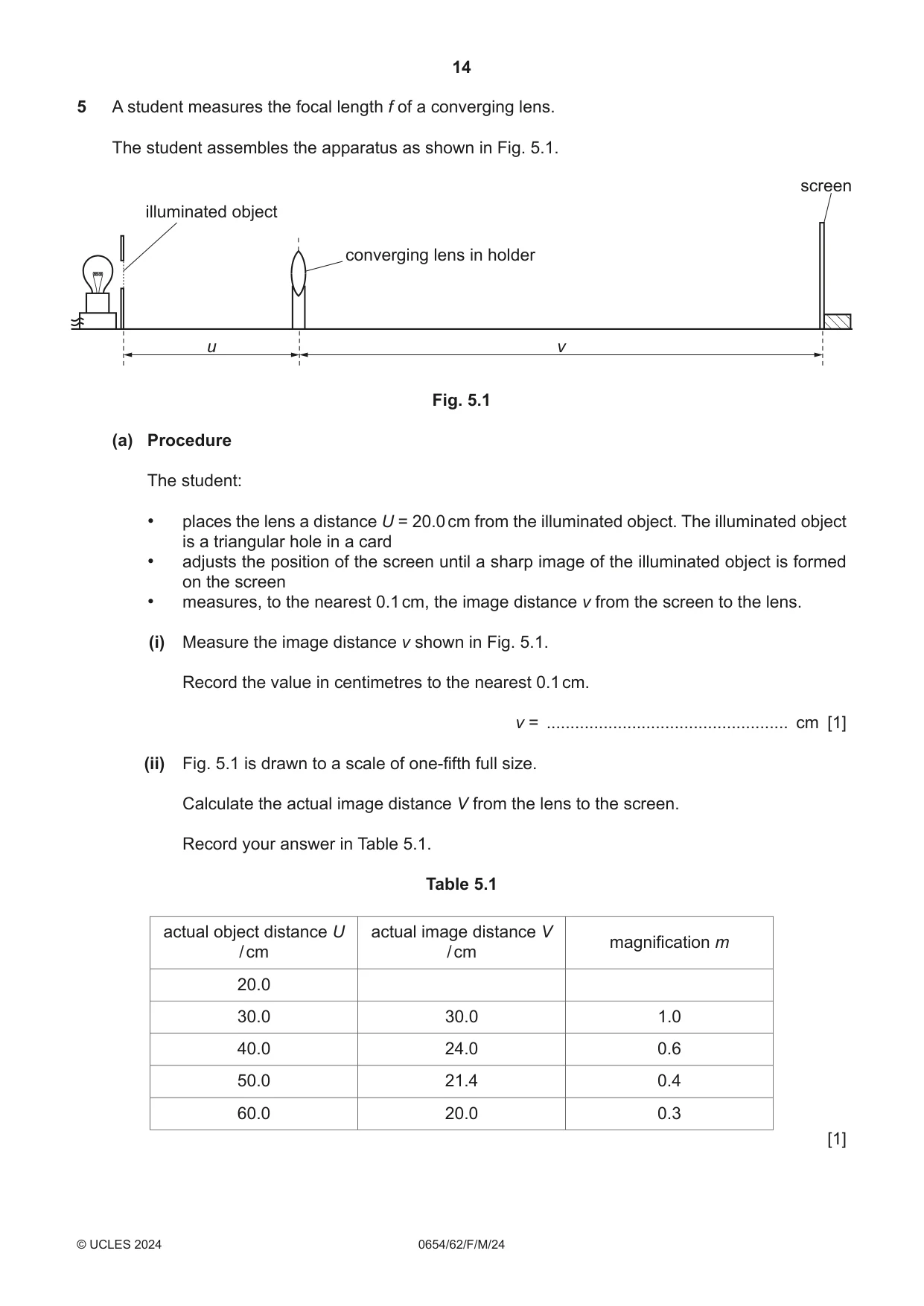 Cambridge IGCSE Sciences - Co-ordinated (Double) 0654 2024 Feb/March Paper 6 · Variant 2 question paper, page 14 of 20