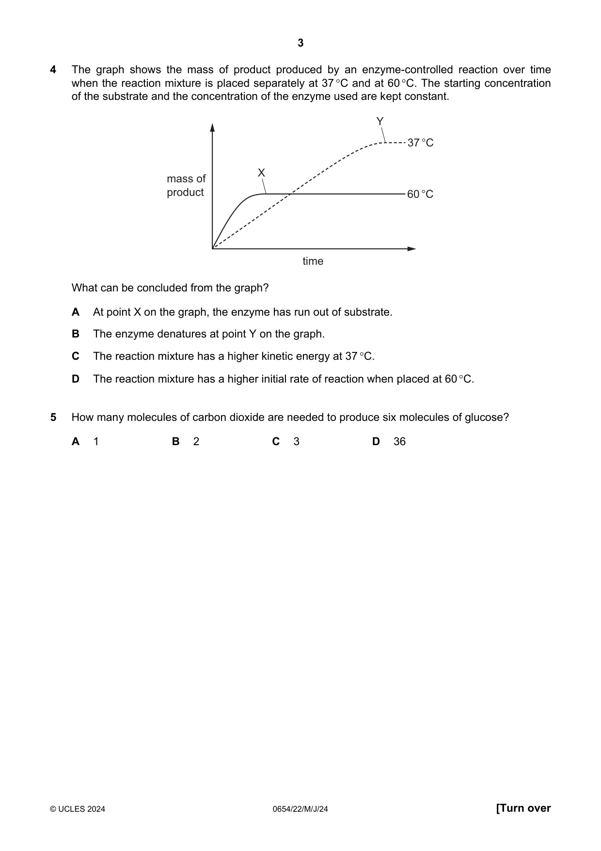 Cambridge IGCSE Sciences - Co-ordinated (Double) 0654 2024 May/June Paper 2 · Variant 2 question paper, page 3 of 16